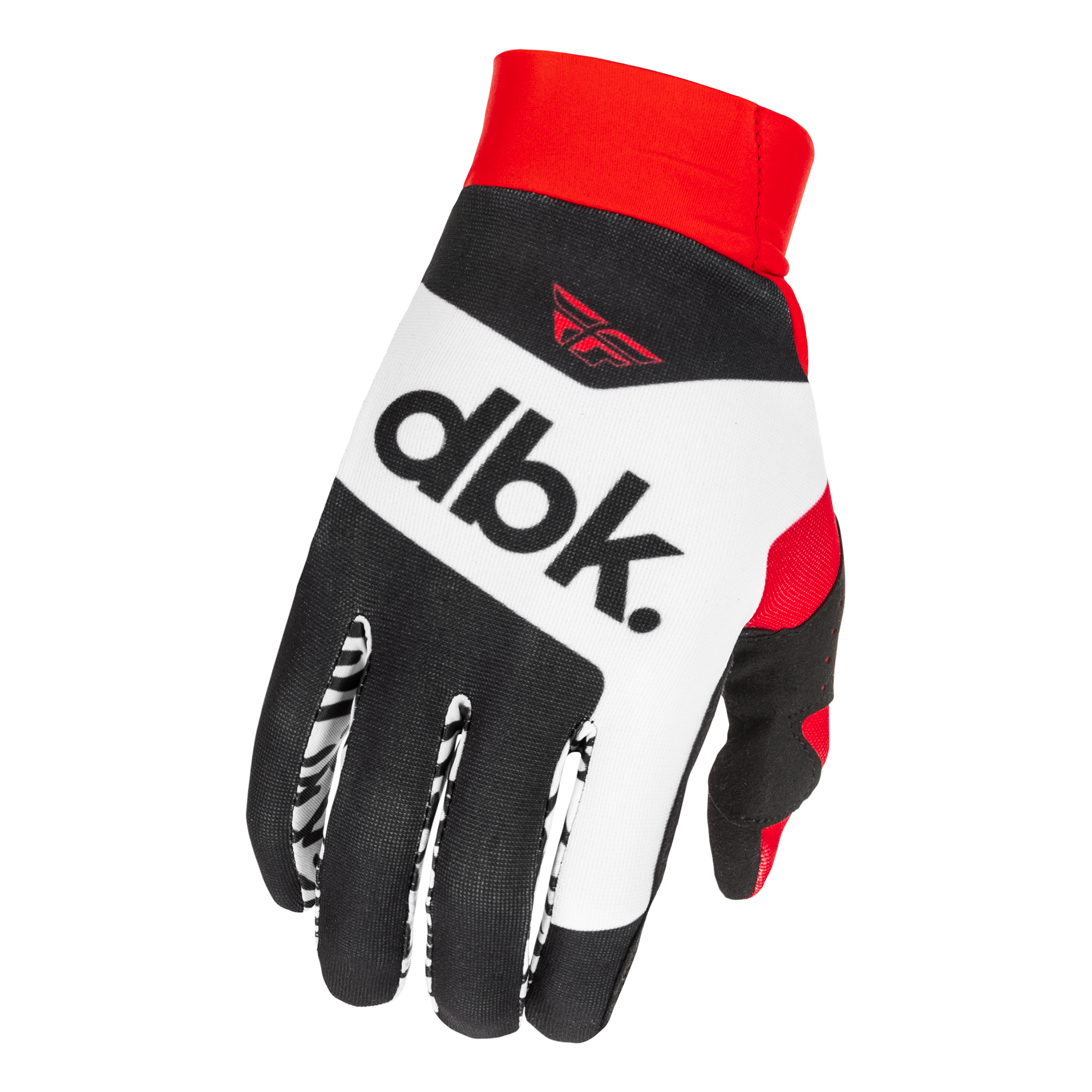 Fly Racing Pro Lite DBK MX Gloves Black / White / Red - FREE UK Shipping, FREE 365 Day Returns | Moto Central