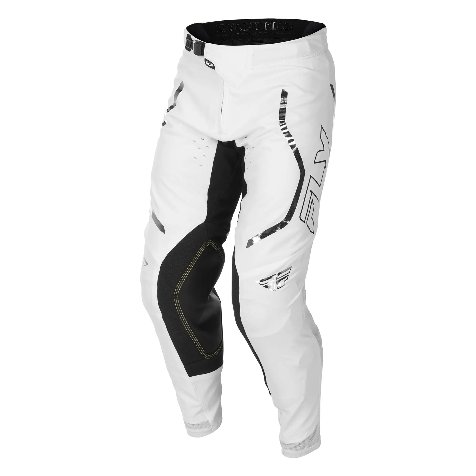 Fly Racing Evo DST LE Flash MX Trouser White / Silver - FREE UK Shipping, FREE 365 Day Returns | Moto Central
