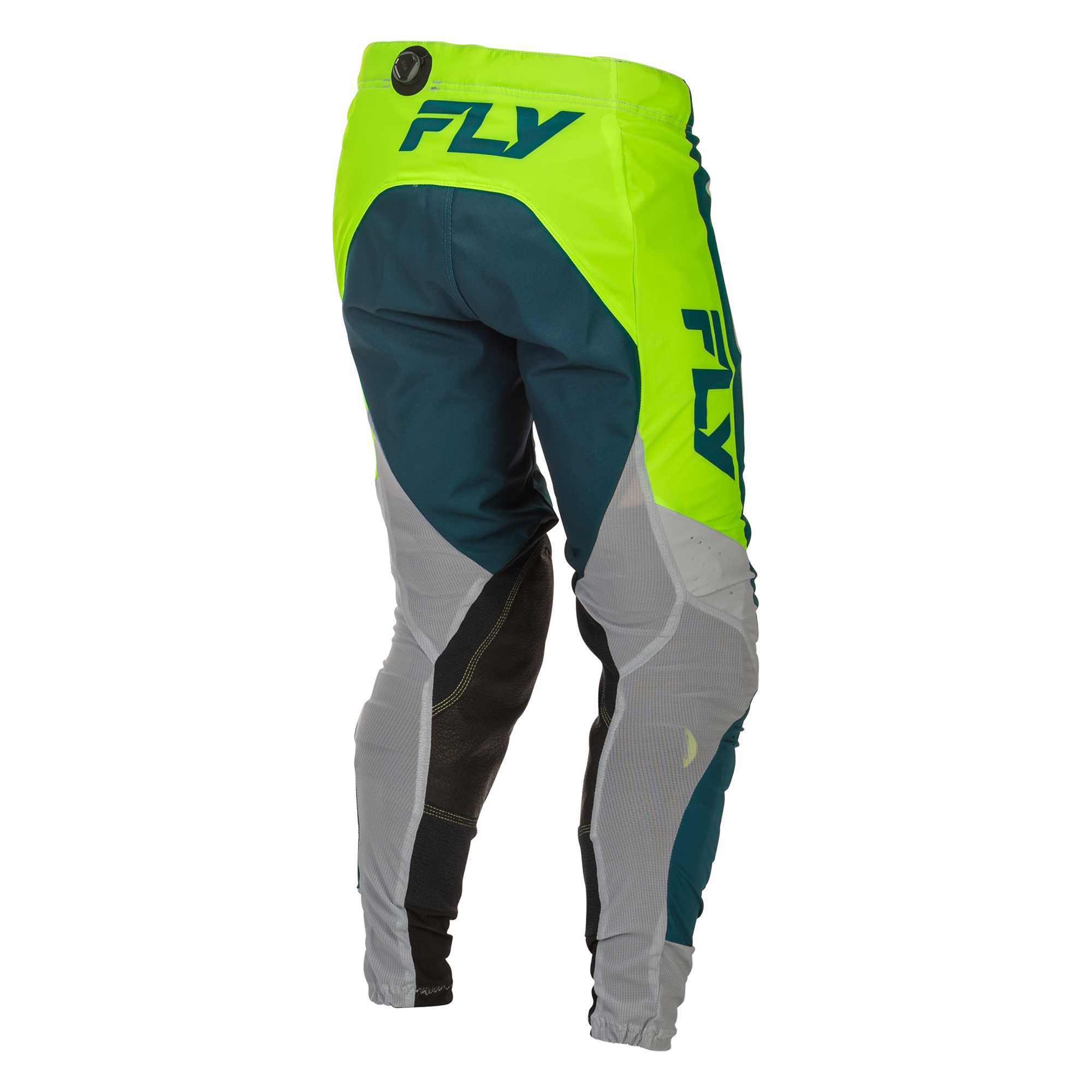 Fly Racing Lite MX Trouser Grey / Lime / Teal - FREE UK Shipping, FREE 365 Day Returns | Moto Central