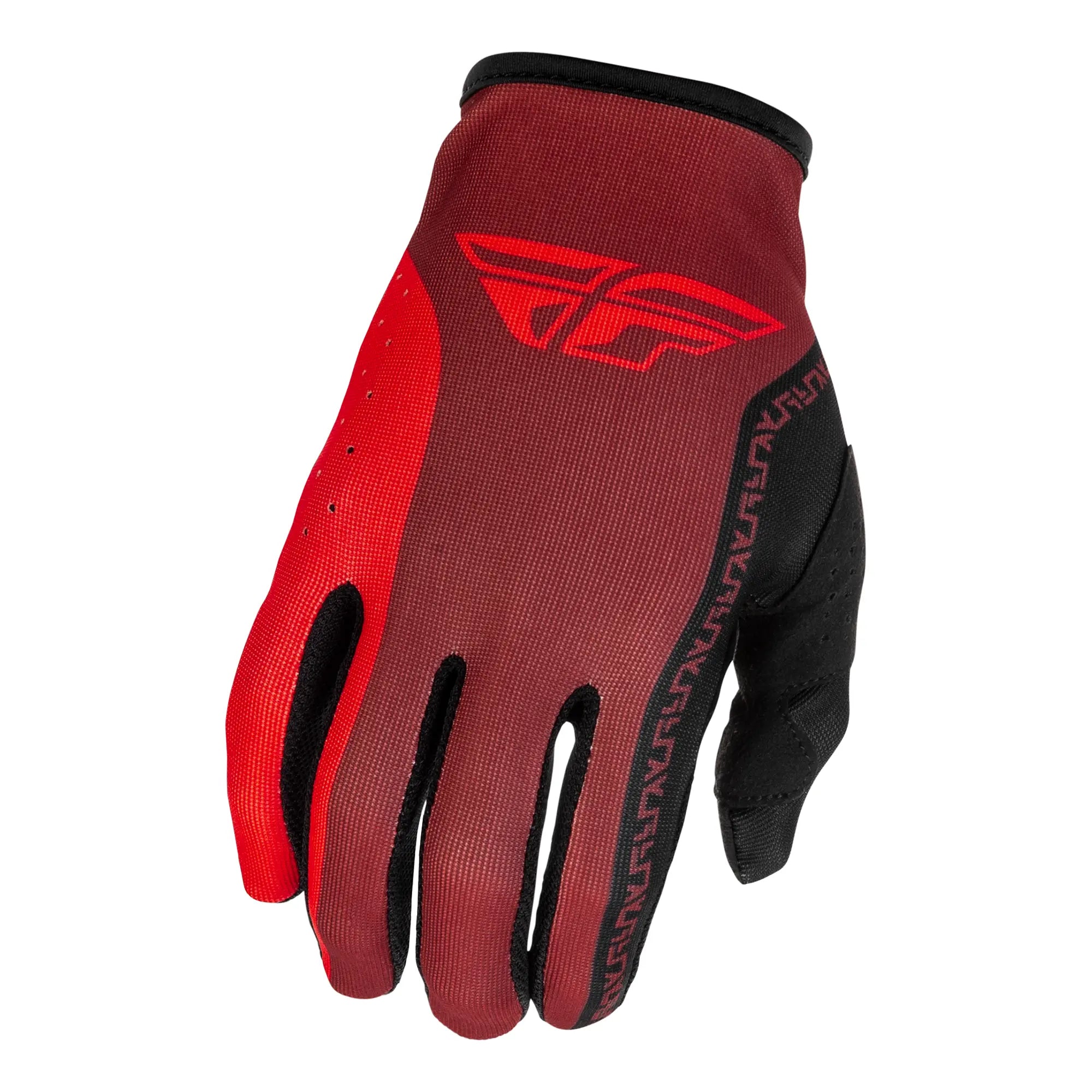 Fly Racing Lite 2026 MX Gloves Black / Red - FREE UK Shipping, FREE 365 Day Returns | Moto Central