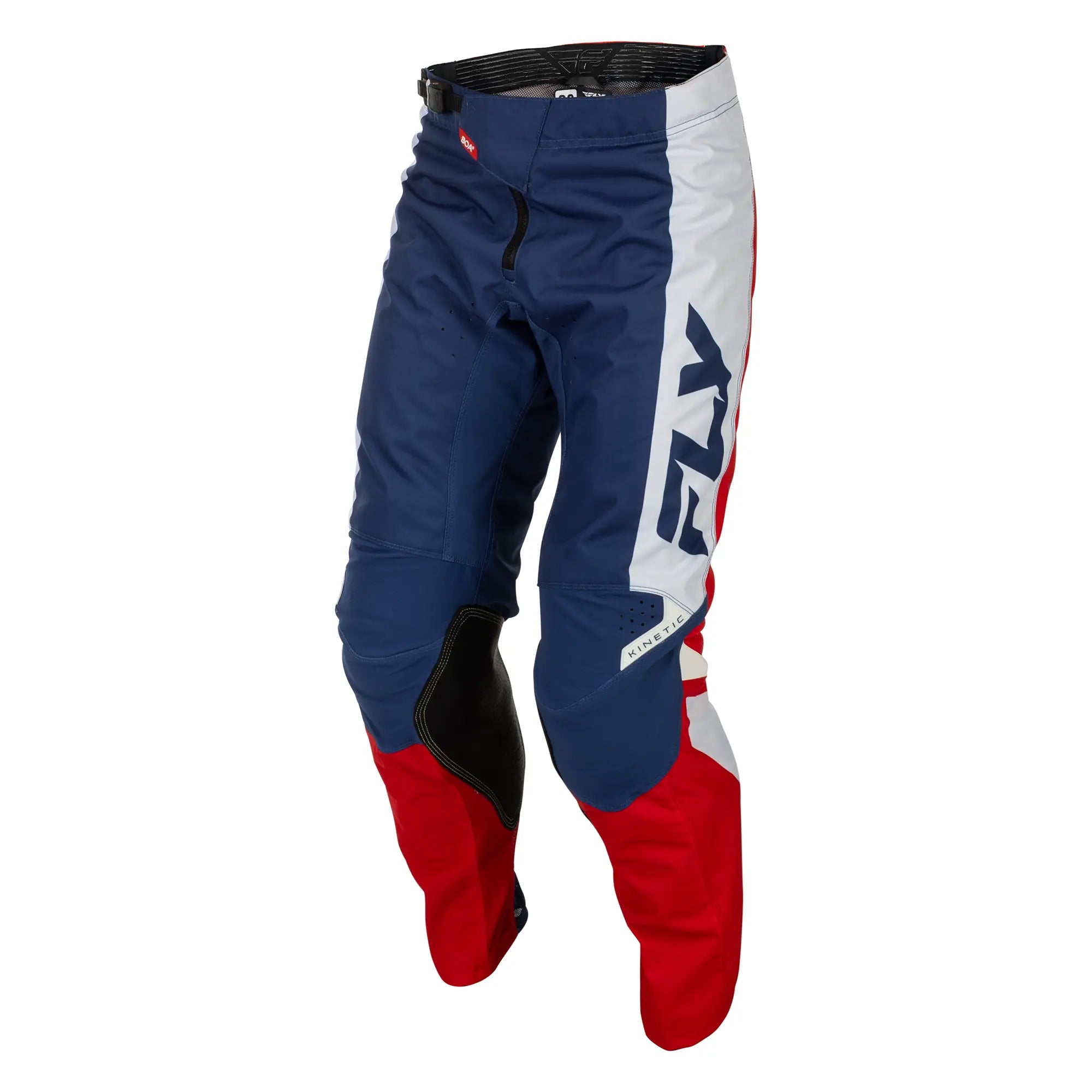 Fly Racing Kinetic MX Trouser Red / White / Blue - FREE UK Shipping, FREE 365 Day Returns | Moto Central