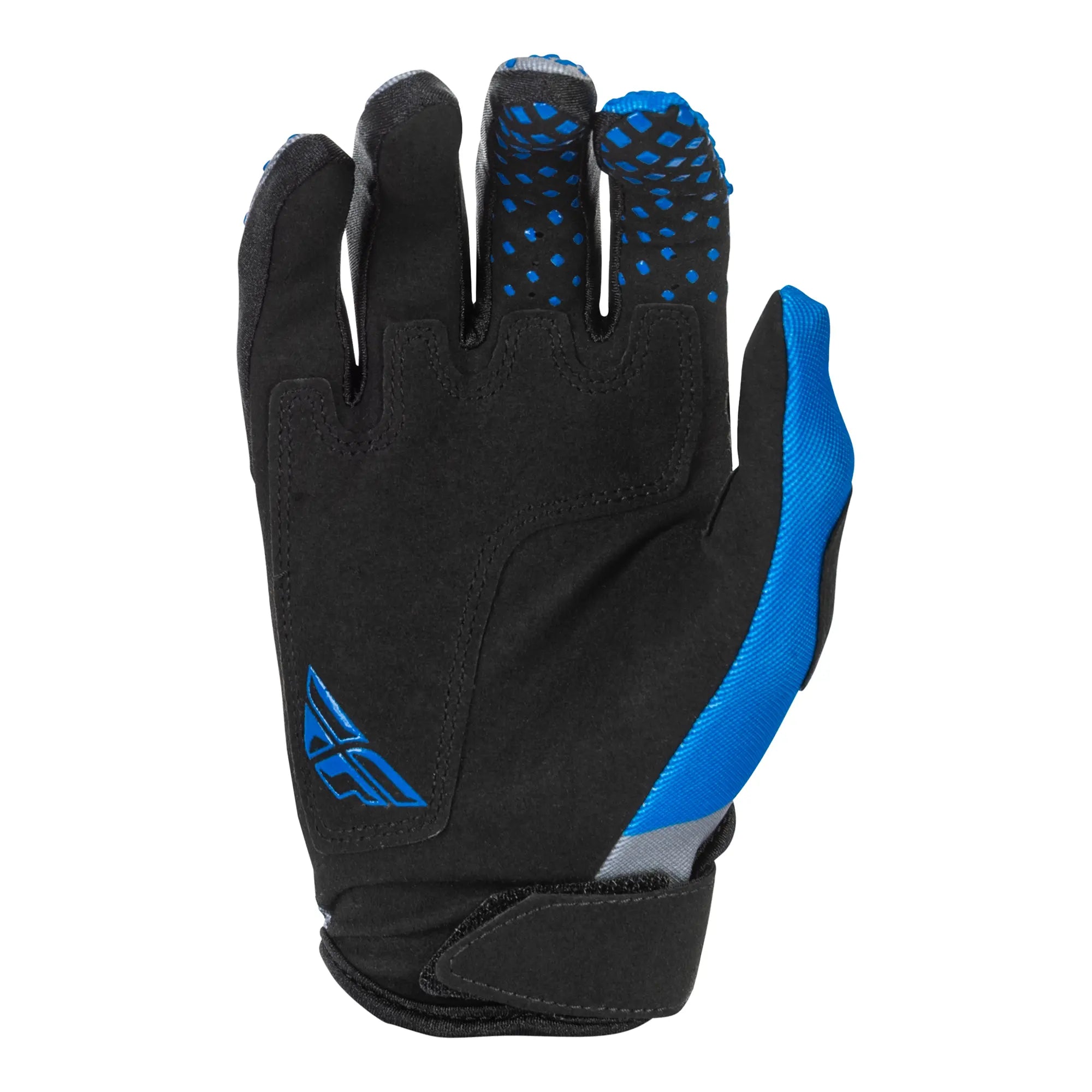 Fly Racing Kinetic Youth MX Gloves Blue / Grey / Black - FREE UK Shipping, FREE 365 Day Returns | Moto Central