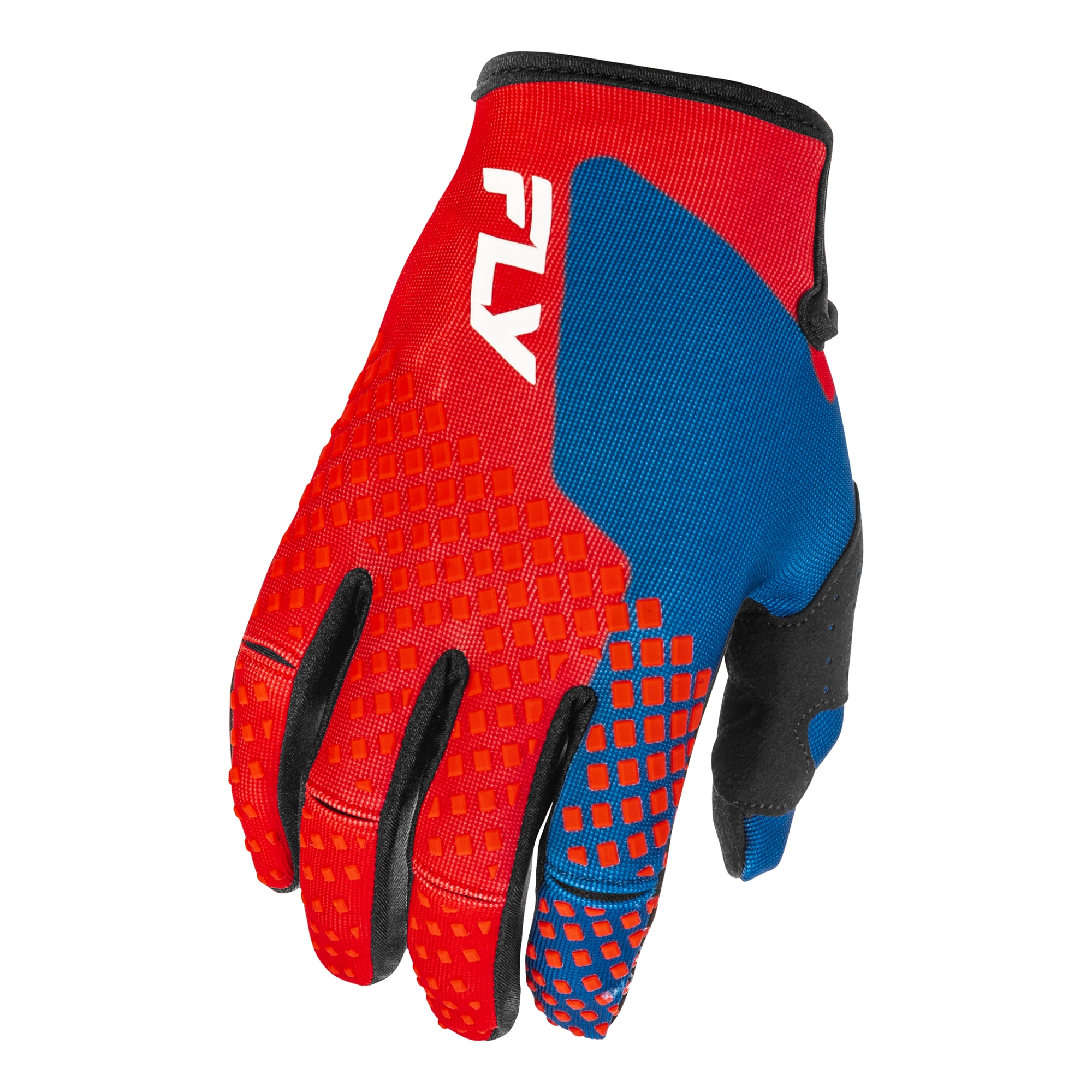 Fly Racing Kinetic Youth MX Gloves Red / White / Blue - FREE UK Shipping, FREE 365 Day Returns | Moto Central