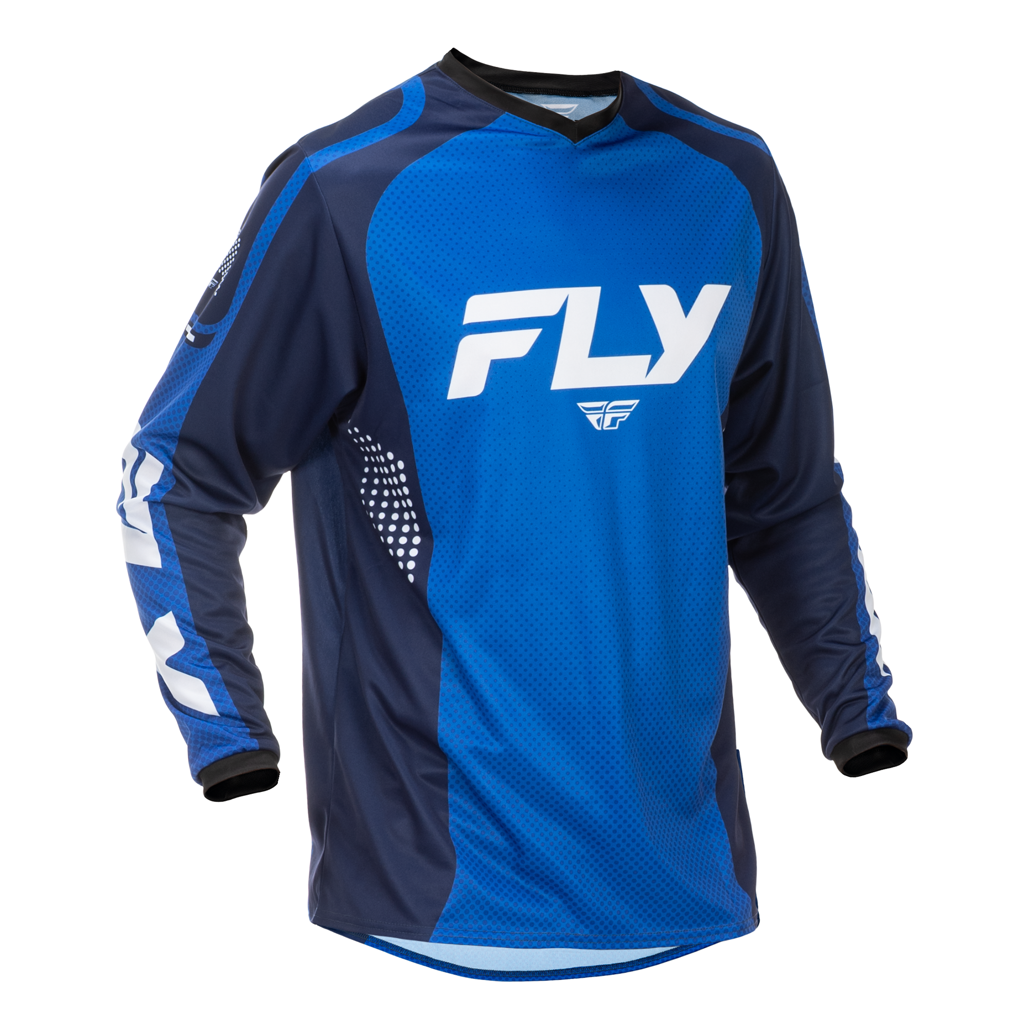 Fly Racing F-16 MX Jersey Blue / Dark Blue / White - FREE UK Shipping, FREE 365 Day Returns | Moto Central