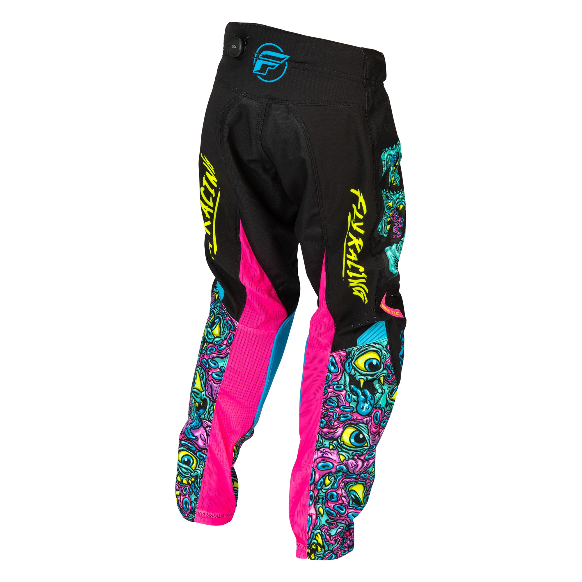 Fly Racing Kinetic Youth Mutant MX Trouser Black / Multi - FREE UK Shipping, FREE 365 Day Returns | Moto Central