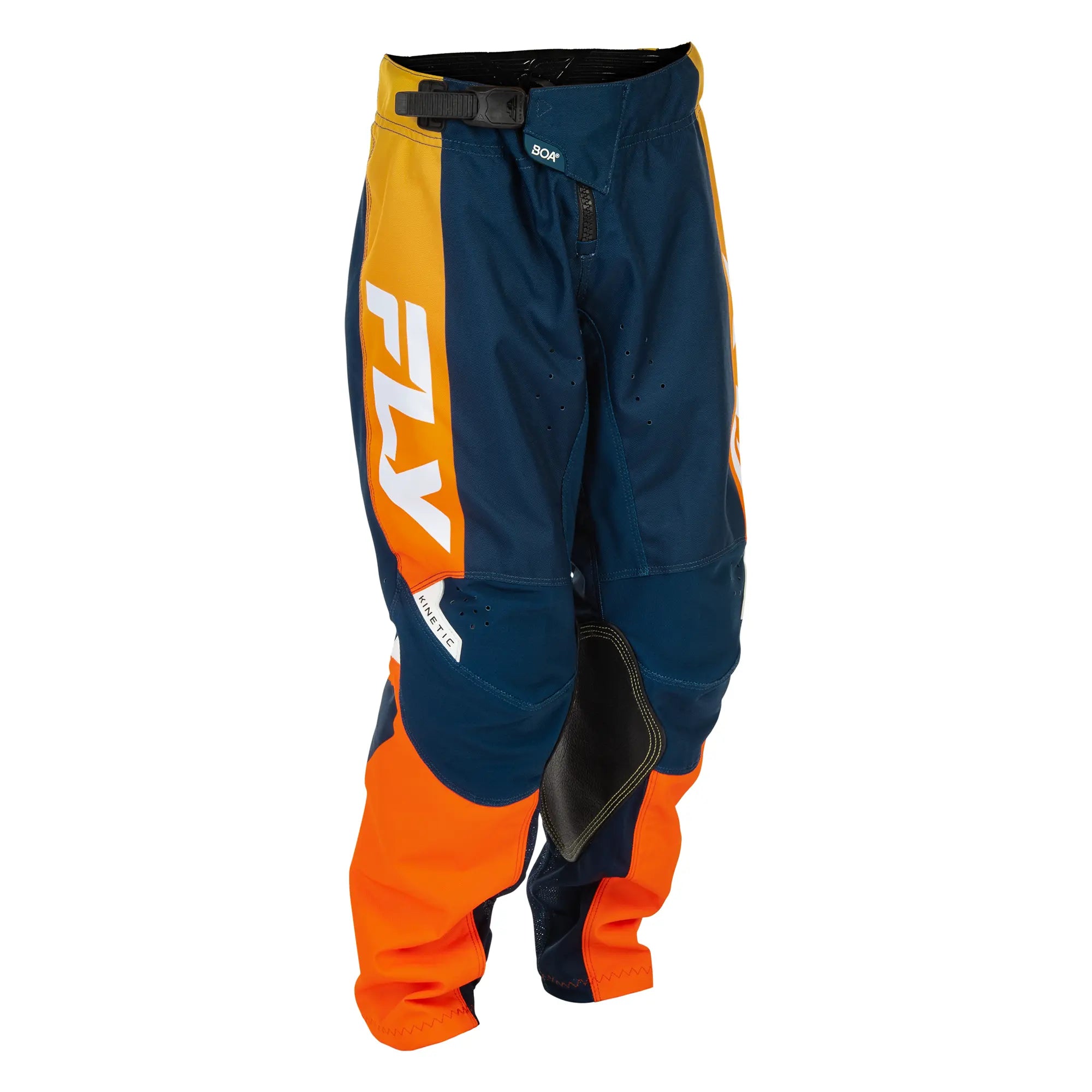Fly Racing Kinetic Youth MX Trouser Navy / Orange - FREE UK Shipping, FREE 365 Day Returns | Moto Central