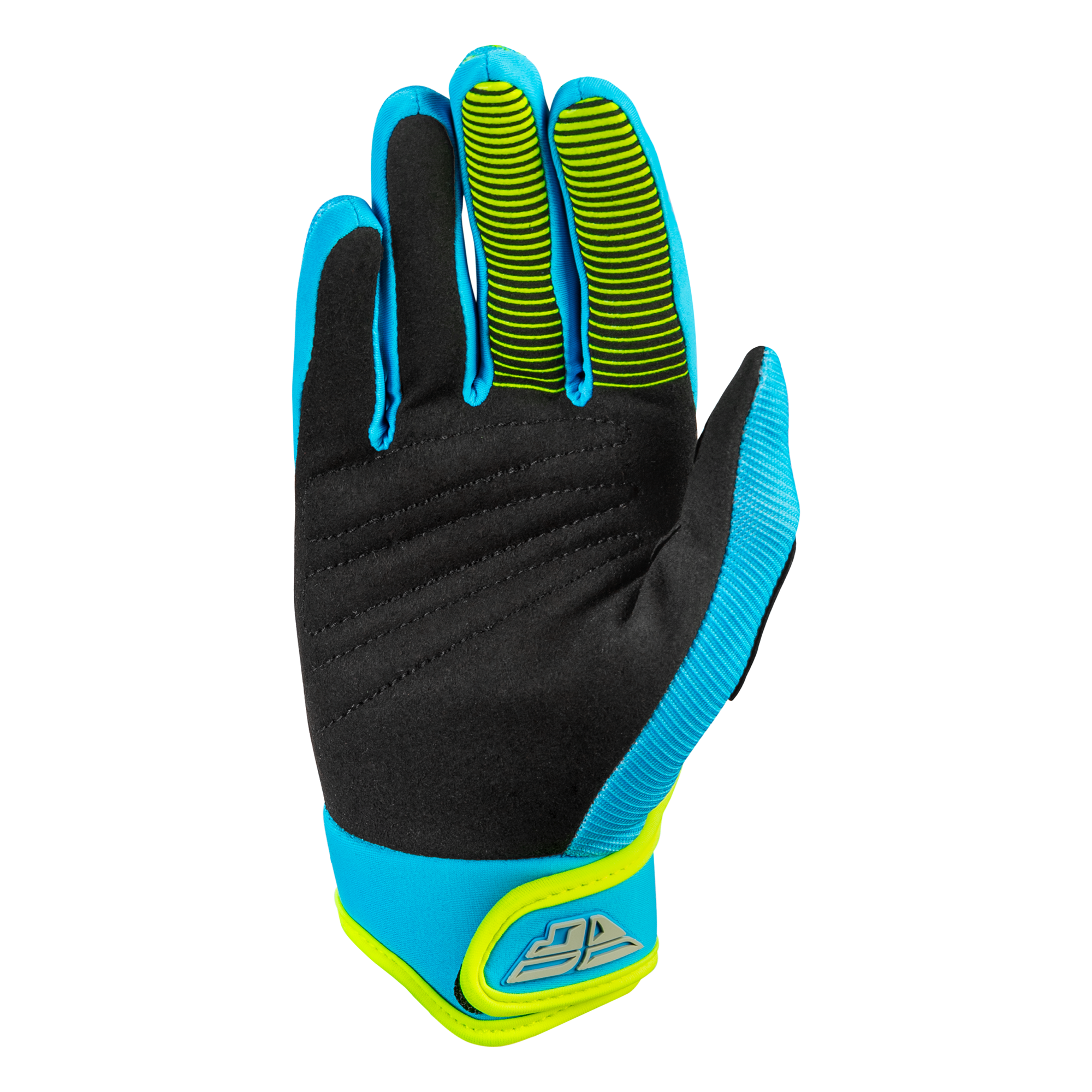 Fly Racing F-16 Youth MX Gloves Blue / Hi-Vis - FREE UK Shipping, FREE 365 Day Returns | Moto Central