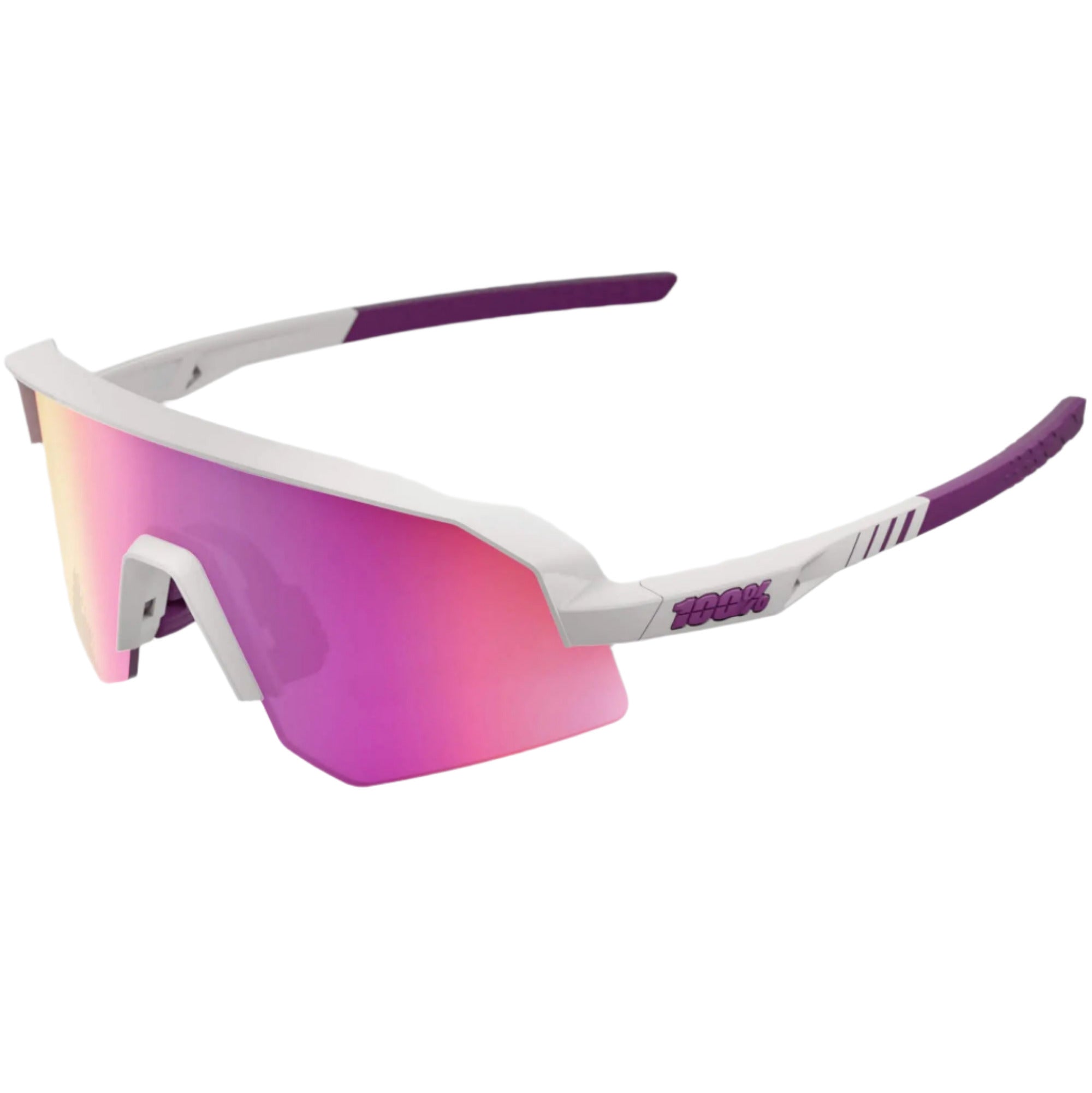 100% Slendale SL Glasses Matt Chalk / Purple Multilayer Mirror Lens - FREE UK Shipping, FREE 365 Day Returns | Moto Central