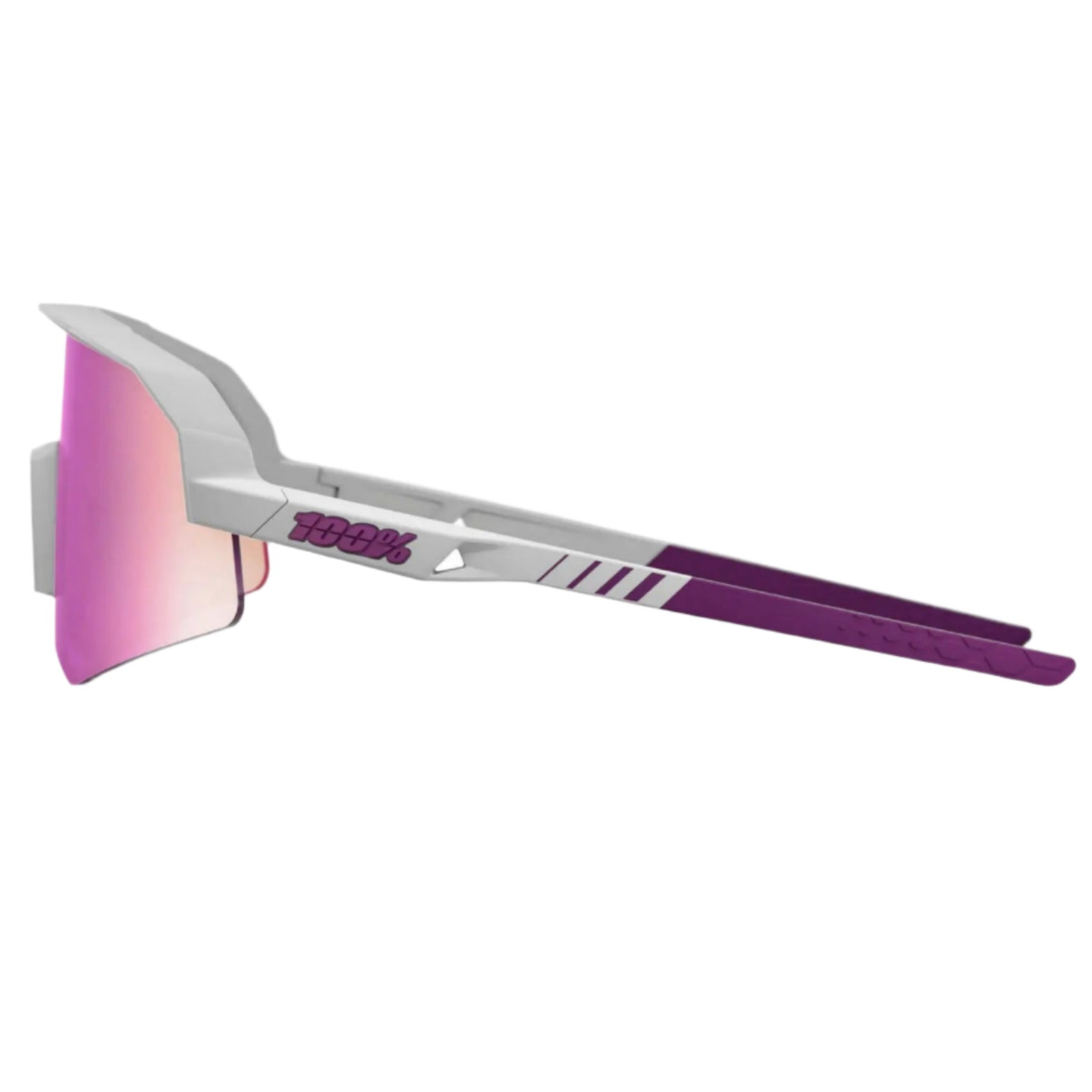 100% Slendale SL Glasses Matt Chalk / Purple Multilayer Mirror Lens - FREE UK Shipping, FREE 365 Day Returns | Moto Central