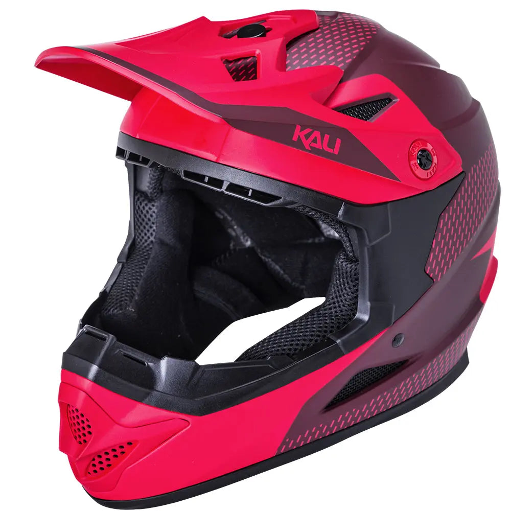 Kali Zoka Dash Helmet Matt Red / Burgundy - FREE UK Shipping, FREE 365 Day Returns | Moto Central