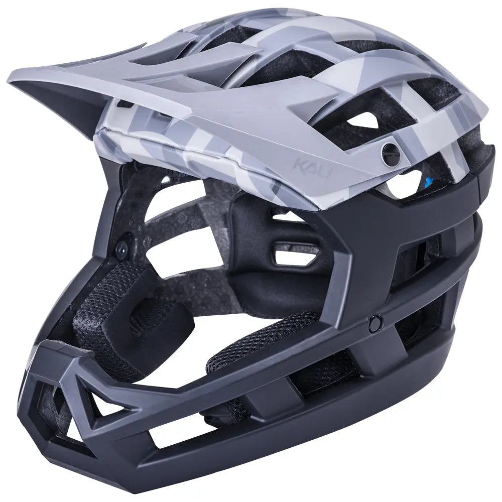 Kali Invader 2.0 Camo Helmet Matt Grey / Black - FREE UK Shipping, FREE 365 Day Returns | Moto Central