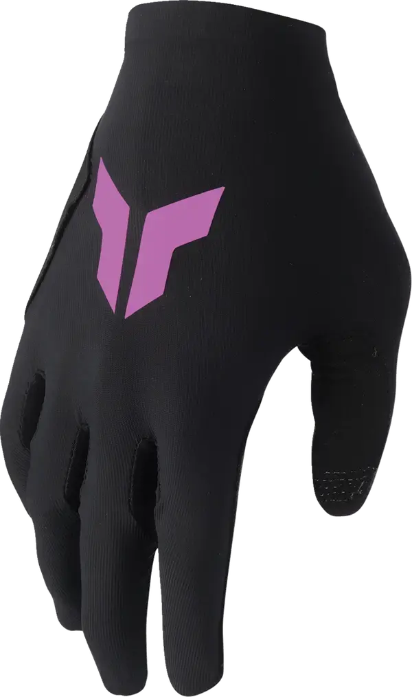 Thor Sportmode Iconic Ladies Textile Gloves Black / Orchid - FREE UK Shipping, FREE 365 Day Returns | Moto Central