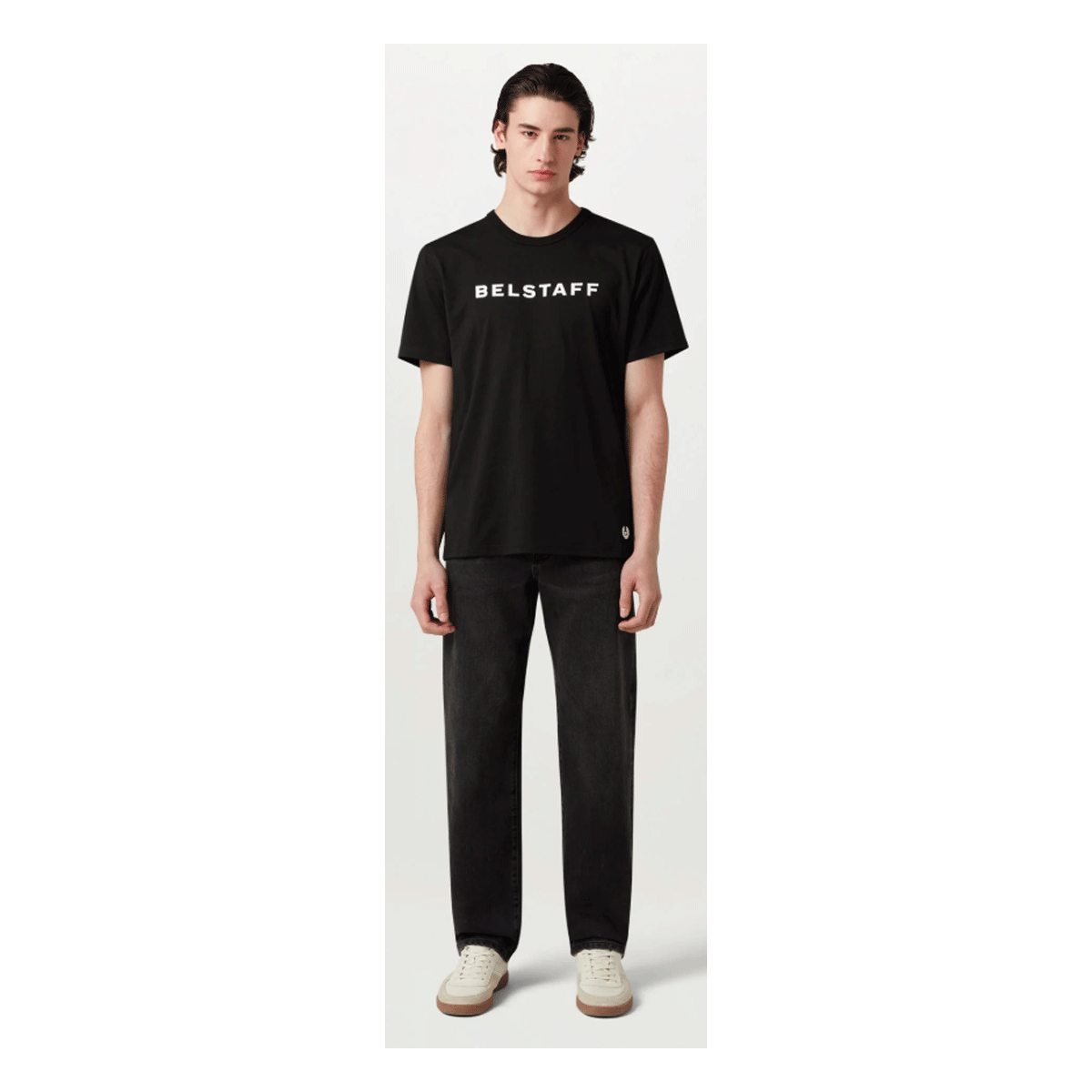 Belstaff Logo T-Shirt Black FREE UK Delivery, FREE 365 Day Returns | Moto Central