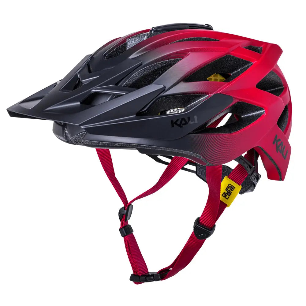 Kali Lunati 2.0 Fade Helmet Matt Black / Red - FREE UK Shipping, FREE 365 Day Returns | Moto Central