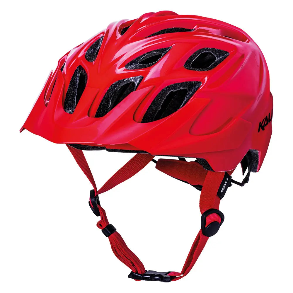Kali Chakra Solo SLD Helmet Gloss Red - FREE UK Shipping, FREE 365 Day Returns | Moto Central