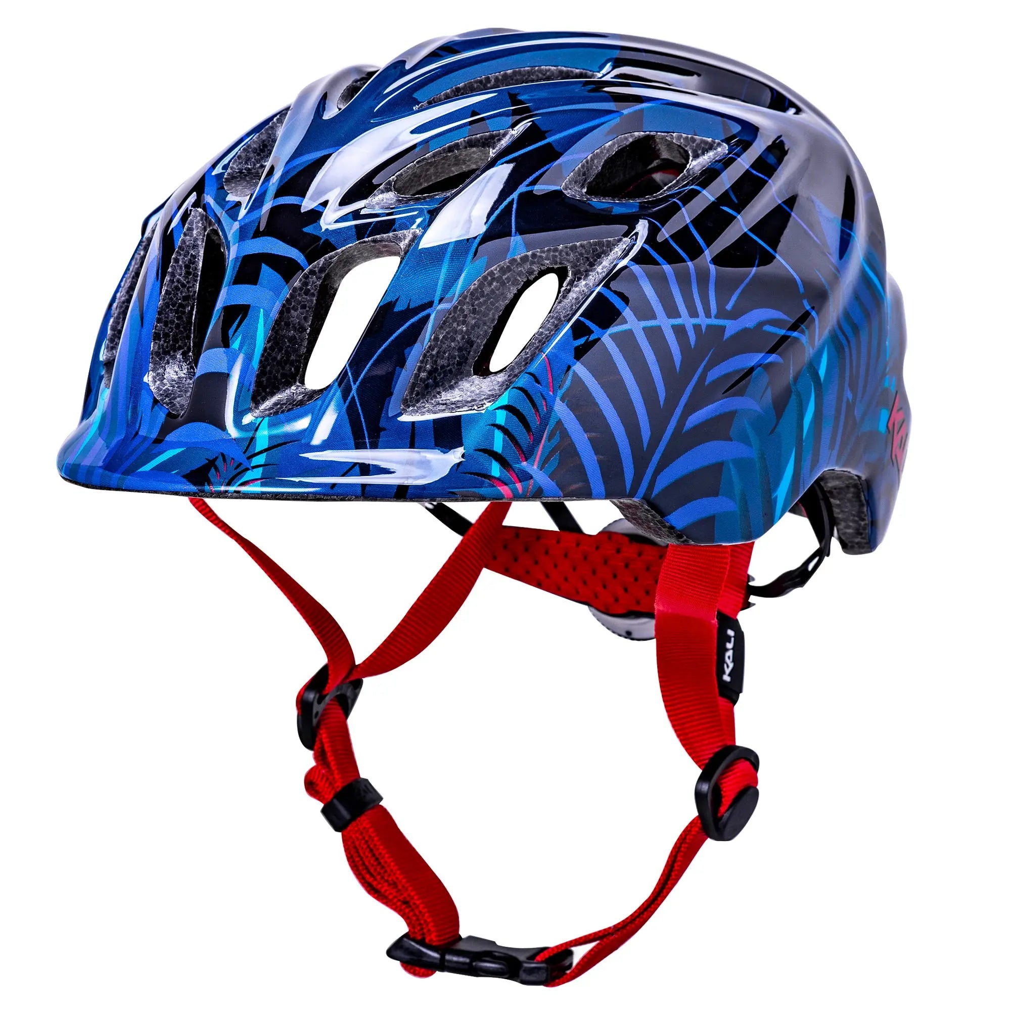 Kali Chakra Child Lighted Jungle Helmet Gloss Blue - FREE UK Shipping, FREE 365 Day Returns | Moto Central