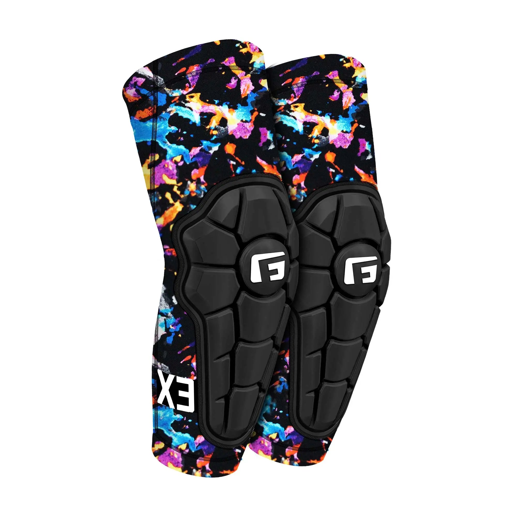 G-Form Pro-X3 Youth Elbow Guard Fun Drip Matt Black / White - FREE UK Shipping, FREE 365 Day Returns | Moto Central