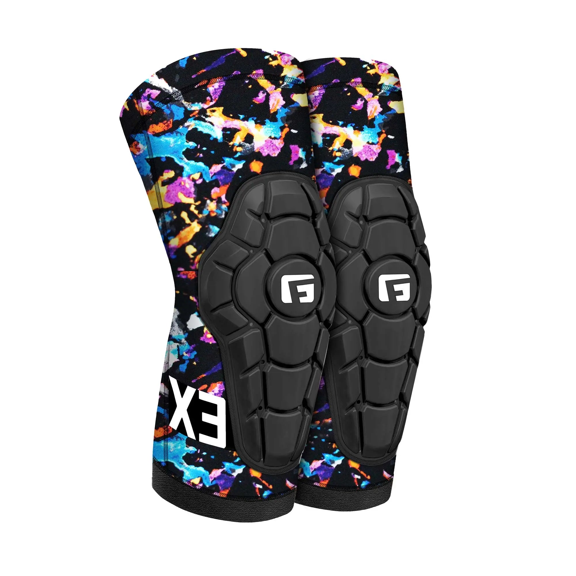 G-Form Pro-X3 Youth Knee Guard Fun Drip Matt Black / White - FREE UK Shipping, FREE 365 Day Returns | Moto Central
