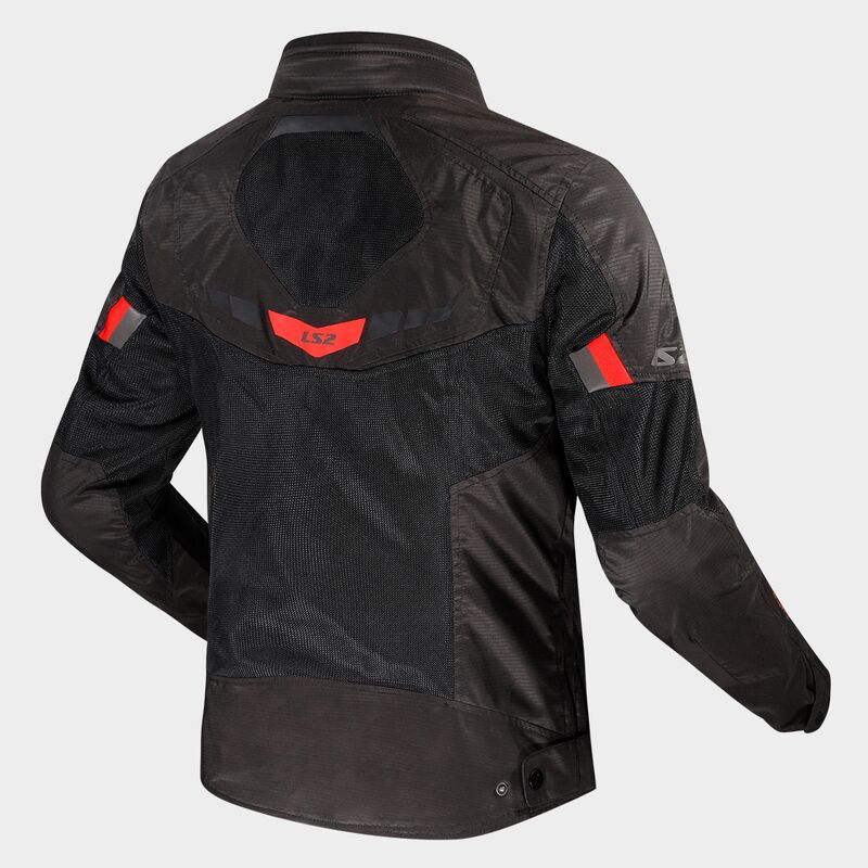 LS2 Garda Air Textile Jacket Black / Red