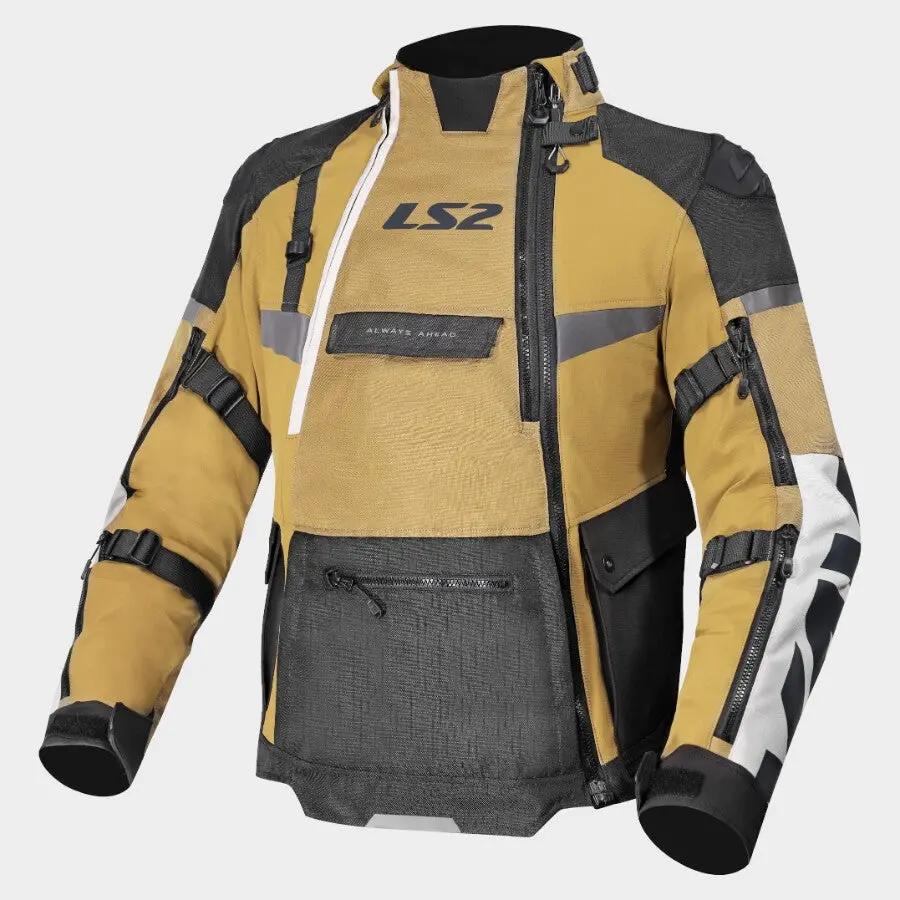LS2 X-Master Textile Jacket Sand / Black / Grey FREE UK Delivery, FREE 365 Day Returns | Moto Central