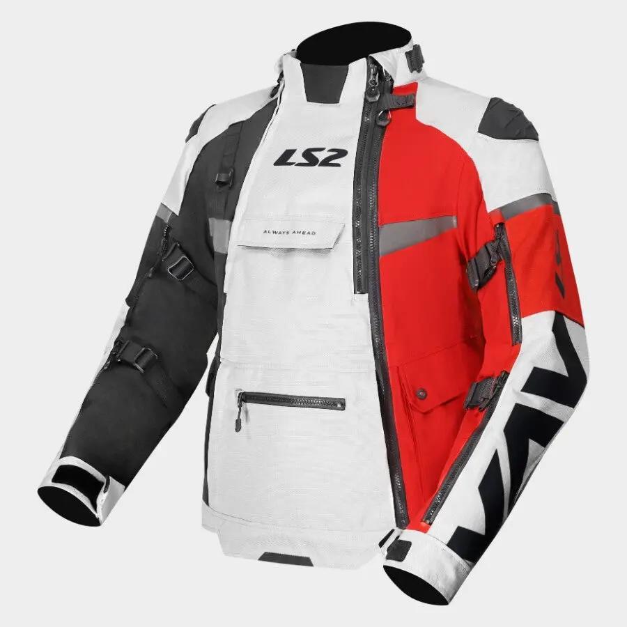 LS2 X-Master Textile Jacket Black / Grey / Red FREE UK Delivery, FREE 365 Day Returns | Moto Central