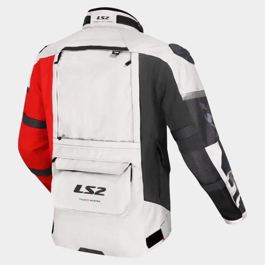 LS2 X-Master Textile Jacket Black / Grey / Red FREE UK Delivery, FREE 365 Day Returns | Moto Central