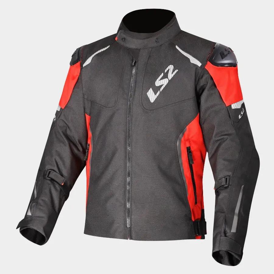 LS2 Zoom Textile Jacket Black / Red FREE UK Delivery, FREE 365 Day Returns | Moto Central