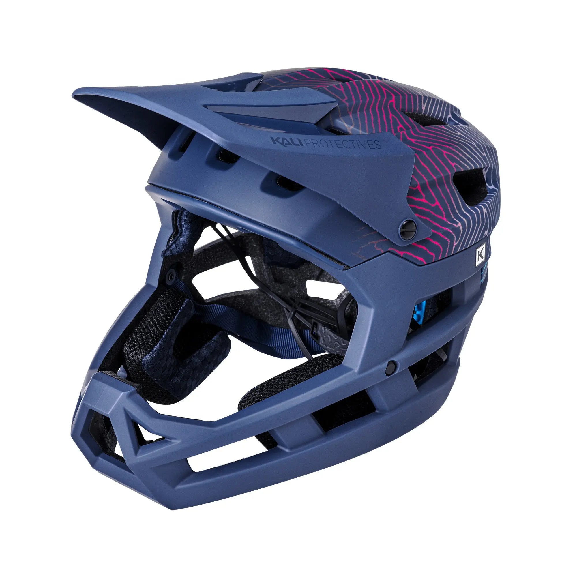 Kali LTD DH Invader Tread Helmet Matt Navy / Malt - FREE UK Shipping, FREE 365 Day Returns | Moto Central