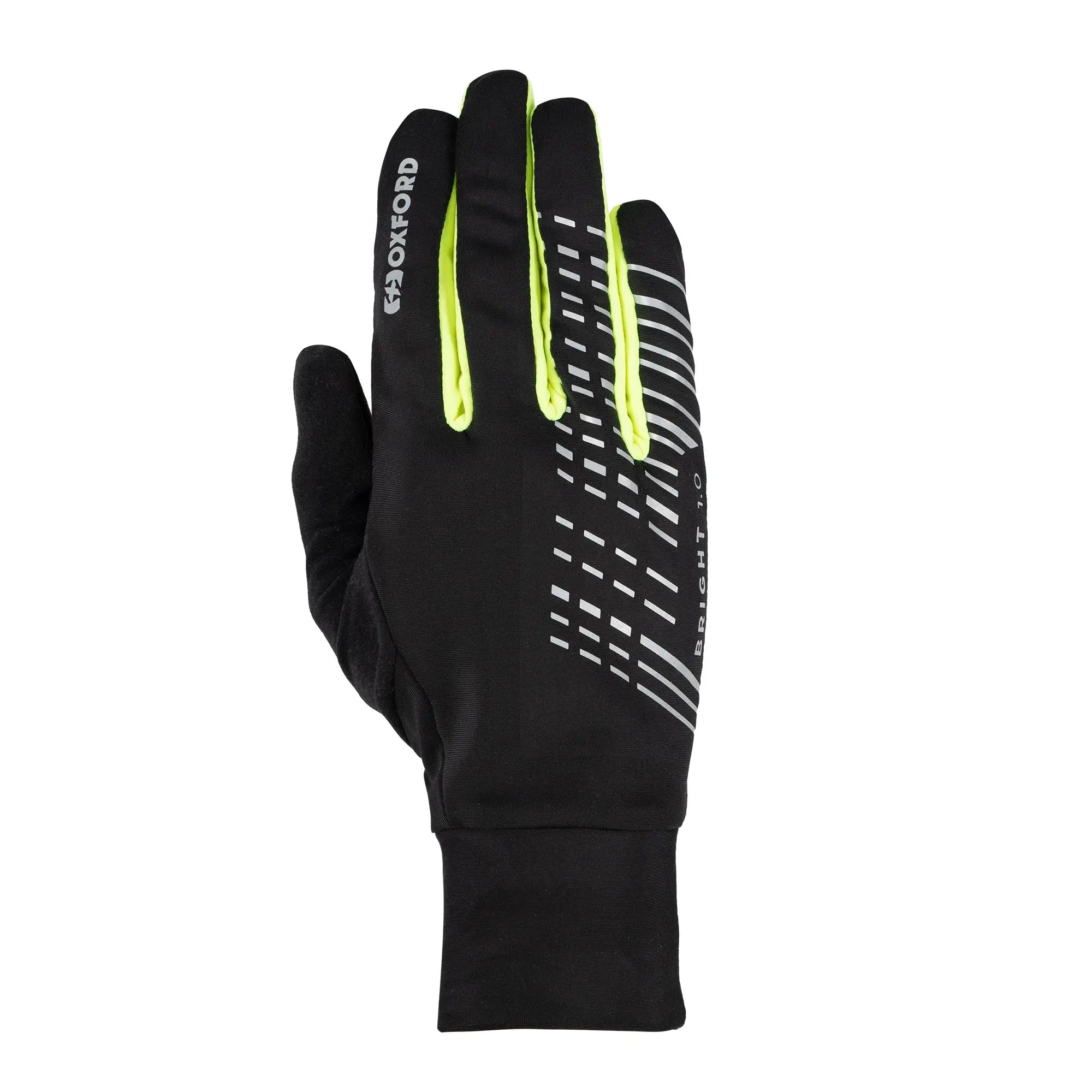 Oxford Bright 1.0 Gloves Black - FREE UK Shipping, FREE 365 Day Returns | Moto Central