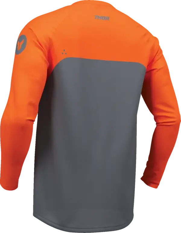 Thor Ridemode Menace Jersey Charcoal Grey / Orange - FREE UK Shipping, FREE 365 Day Returns | Moto Central