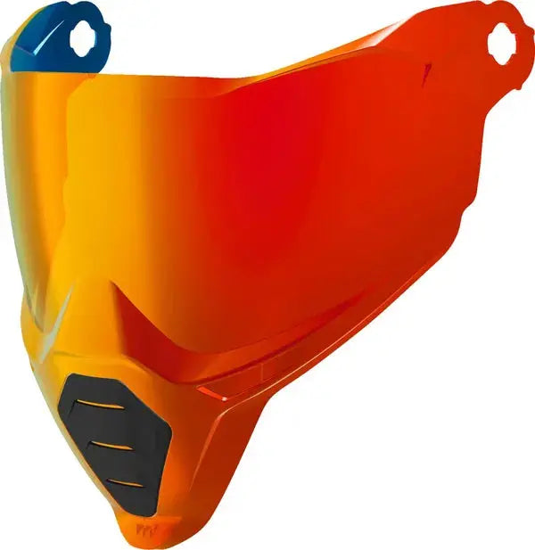 Icon Ultrashield Shield Visor Calypso Red - FREE UK Shipping, FREE 365 Day Returns | Moto Central