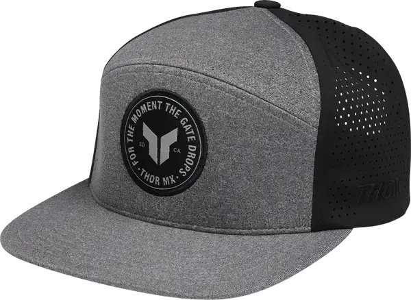 Thor Badge Hat Black / Heather Grey - FREE UK Shipping, FREE 365 Day Returns | Moto Central