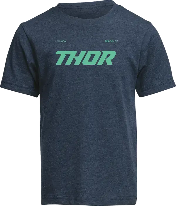Thor Brave Youth T-Shirt Navy / Petrol Blue - FREE UK Shipping, FREE 365 Day Returns | Moto Central