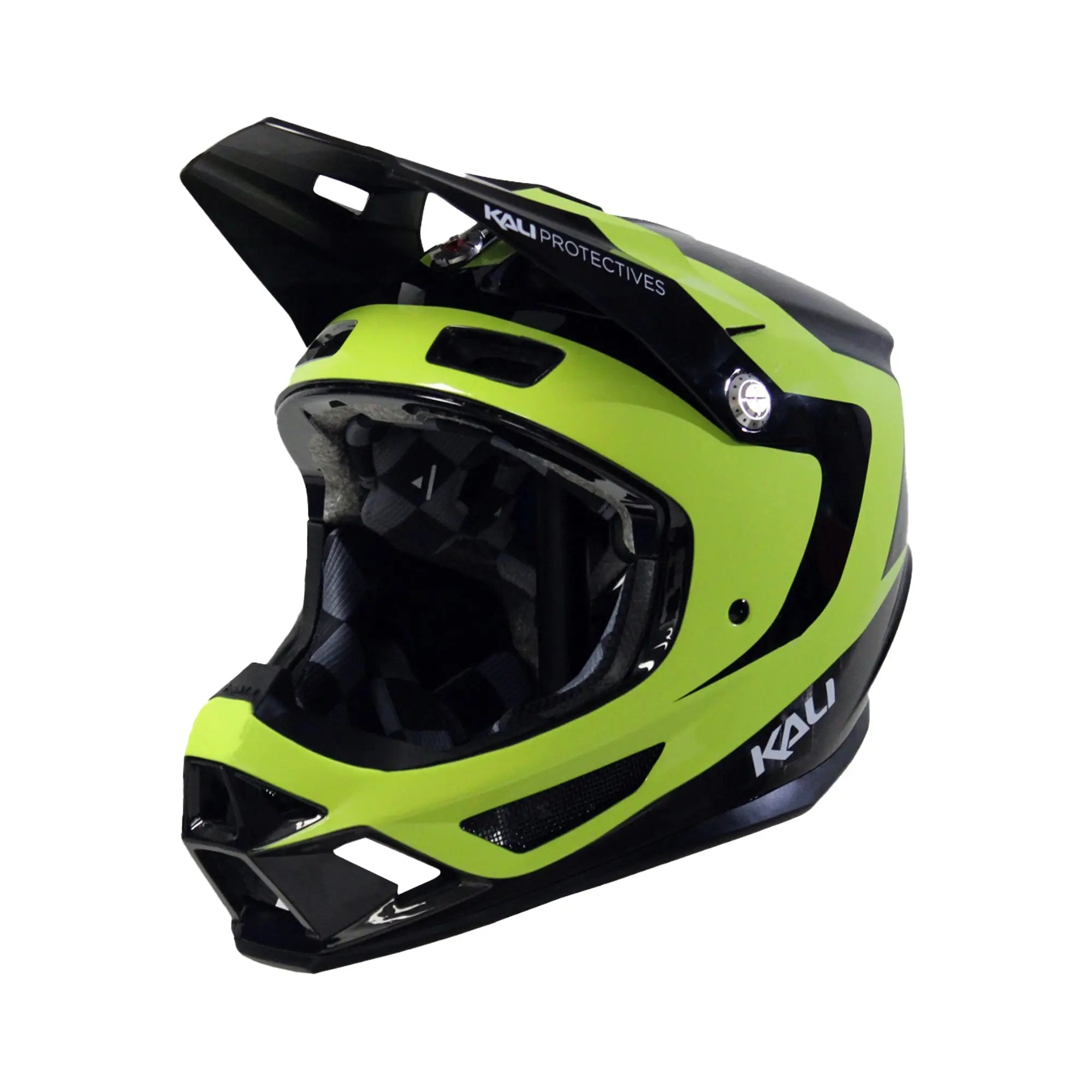 Kali Trinity Carbon Quake Helmet Black / Fluo Yellow - FREE UK Shipping, FREE 365 Day Returns | Moto Central