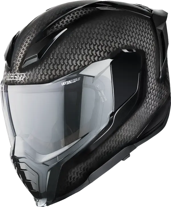 Icon Ultraflite Carbon MIPS Black - FREE UK Shipping, FREE 365 Day Returns | Moto Central