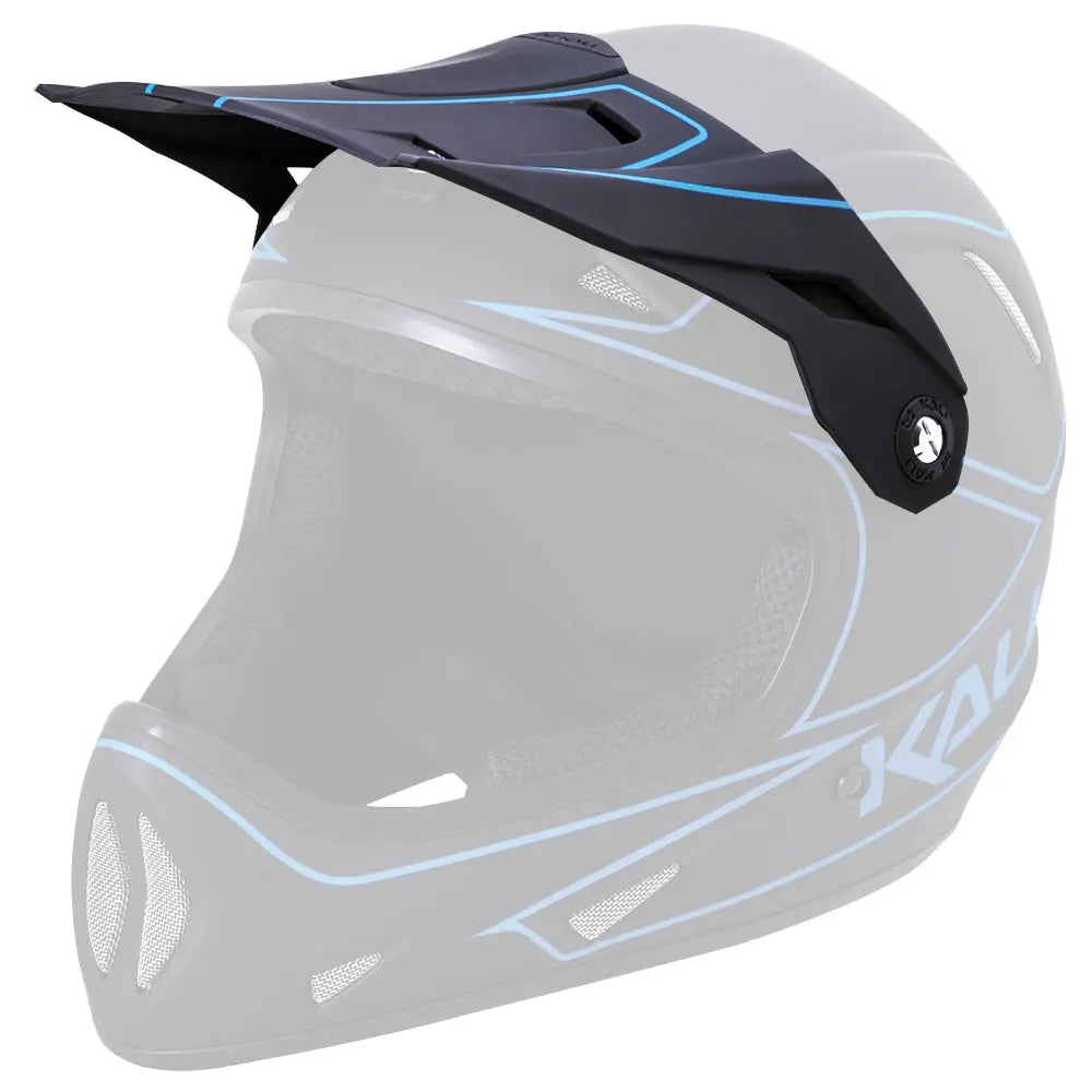 Kali Alpine Rage Visor Matt Black / Blue - FREE UK Shipping, FREE 365 Day Returns | Moto Central