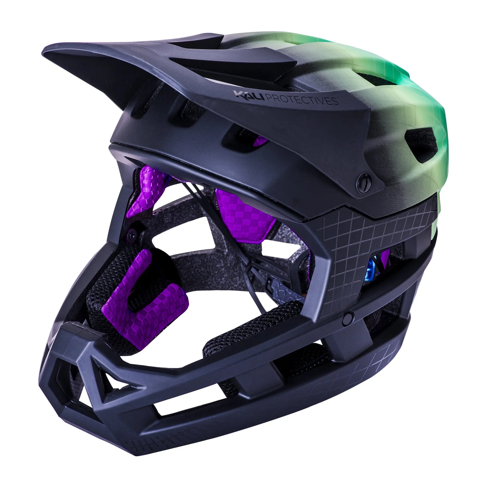 Kali DH Invader LTD Astro Helmet Matt Lime - FREE UK Shipping, FREE 365 Day Returns | Moto Central