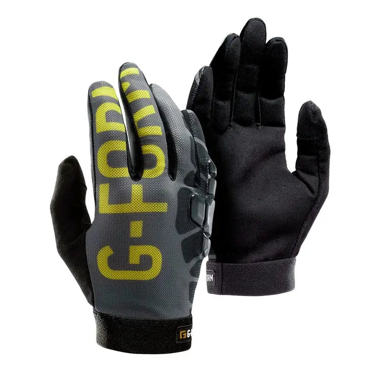 G-Form Sorata Gloves Black / Grey / Acid Green - FREE UK Shipping, FREE 365 Day Returns | Moto Central