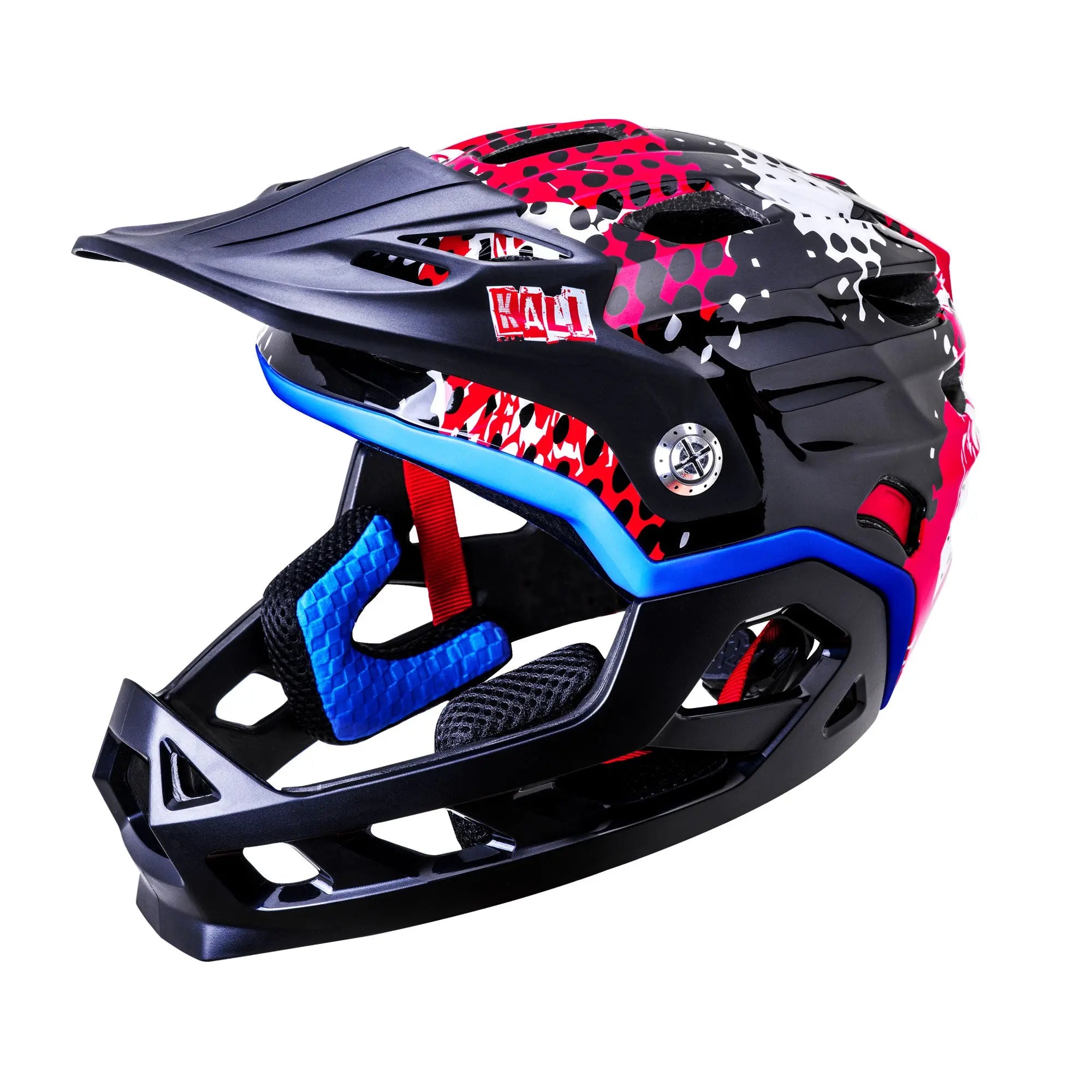 Kali Maya Full Face Child Punk Helmet Gloss Red - FREE UK Shipping, FREE 365 Day Returns | Moto Central