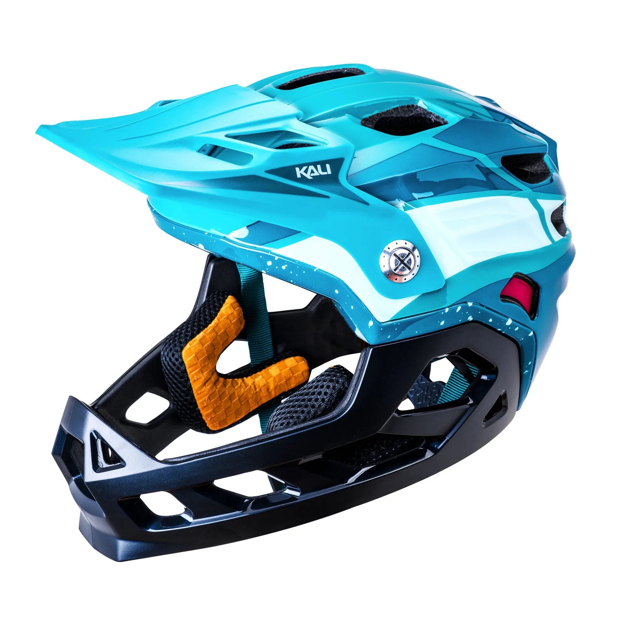 Kali Maya Full Face Child Race Helmet Gloss Teal - FREE UK Shipping, FREE 365 Day Returns | Moto Central