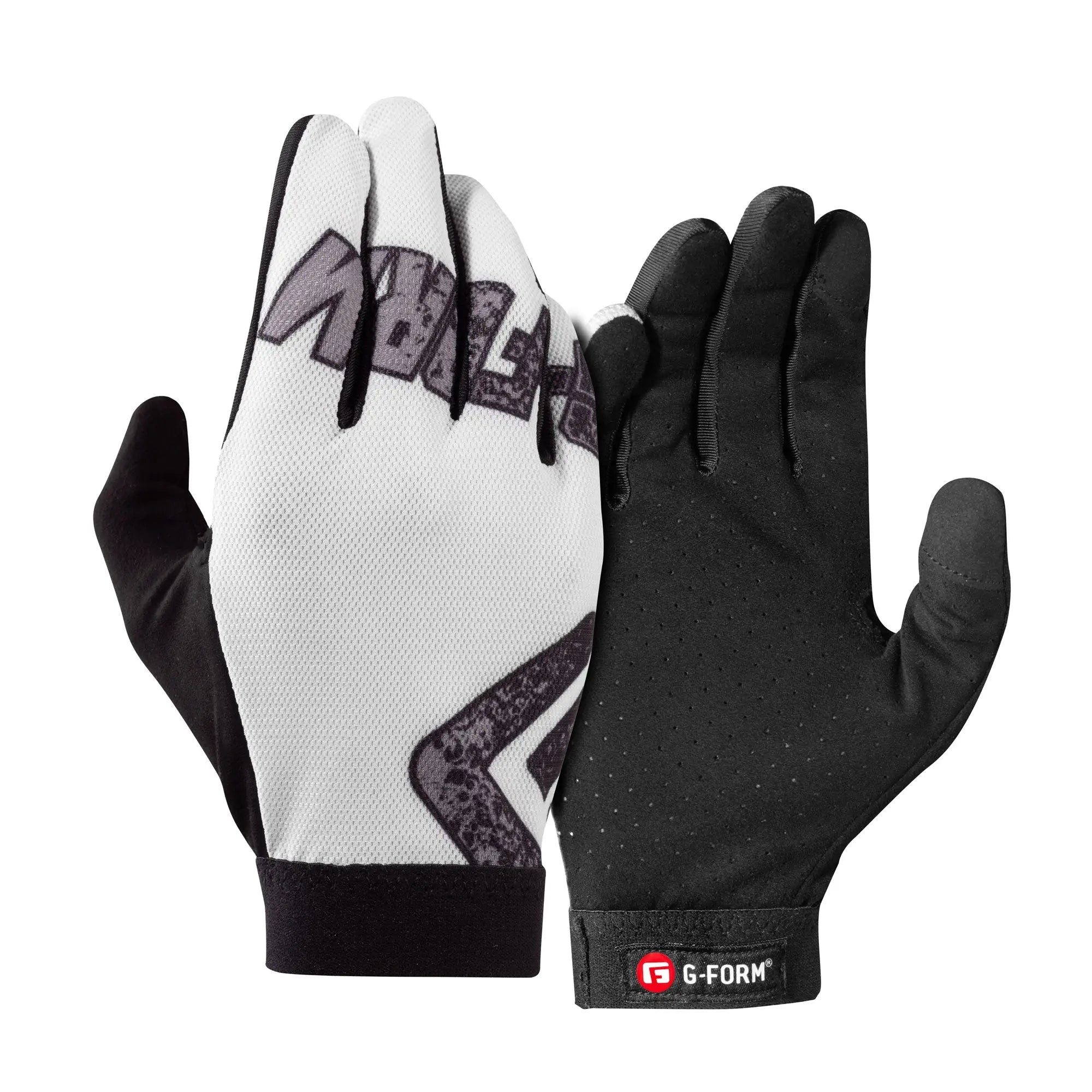 G-Form Tempo Gloves White / Black - FREE UK Shipping, FREE 365 Day Returns | Moto Central