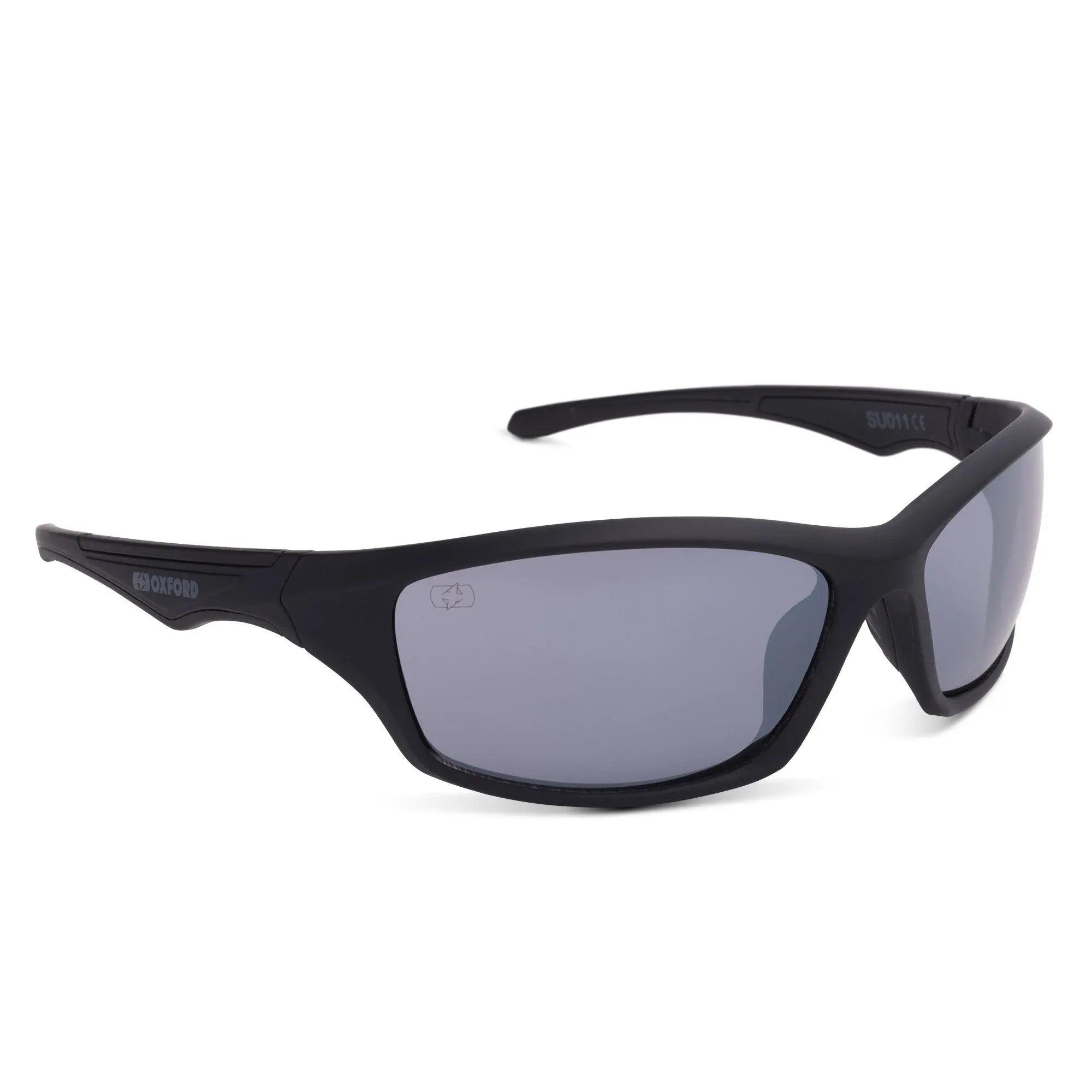 Oxford Camino Sunglasses Black Frame Silver Mirror Lens FREE UK Delivery, FREE 365 Day Returns | Moto Central