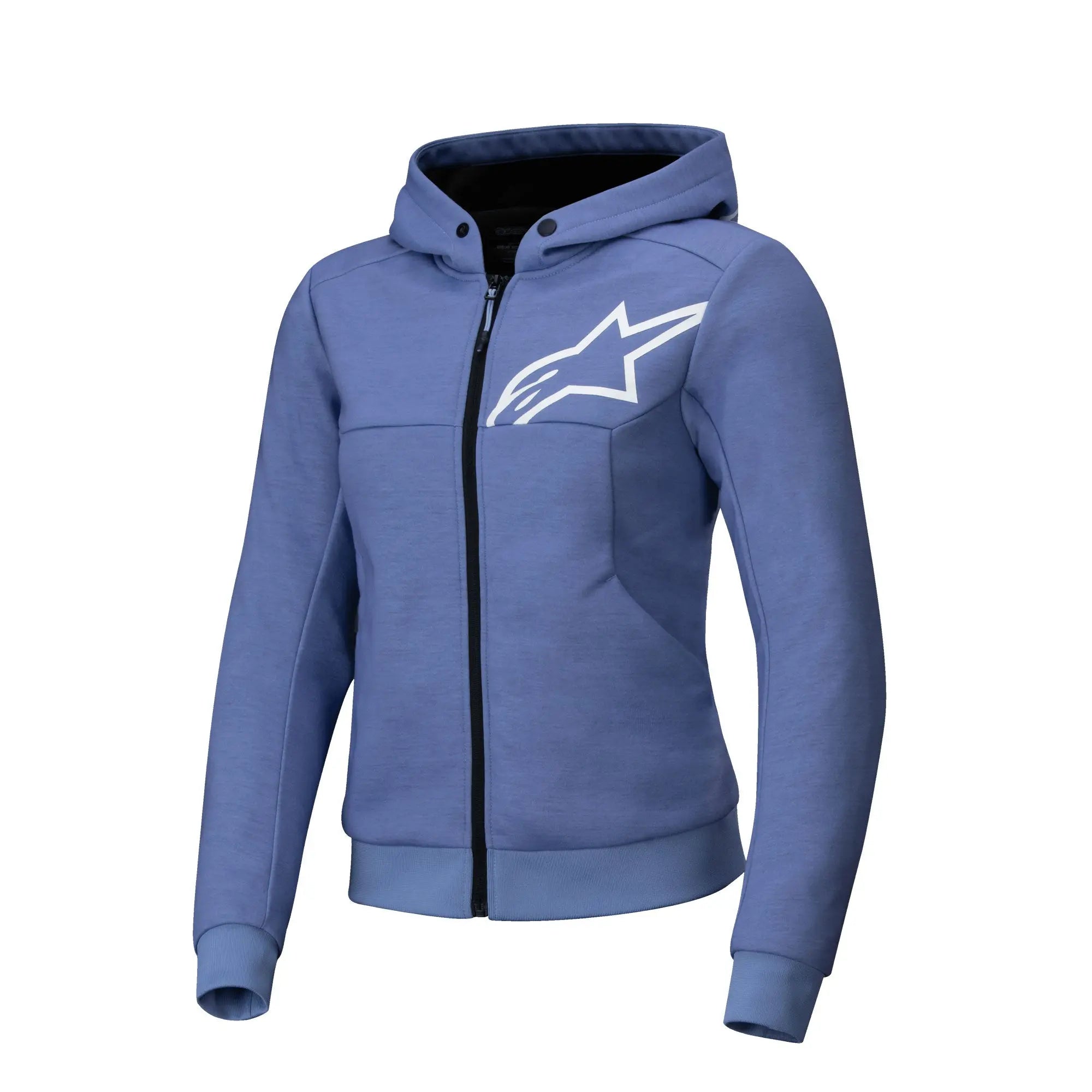 Alpinestars Stella Chrome V2 Sport Ladies Hoodie Blue / Violet / White FREE UK Delivery, FREE 365 Day Returns | Moto Central