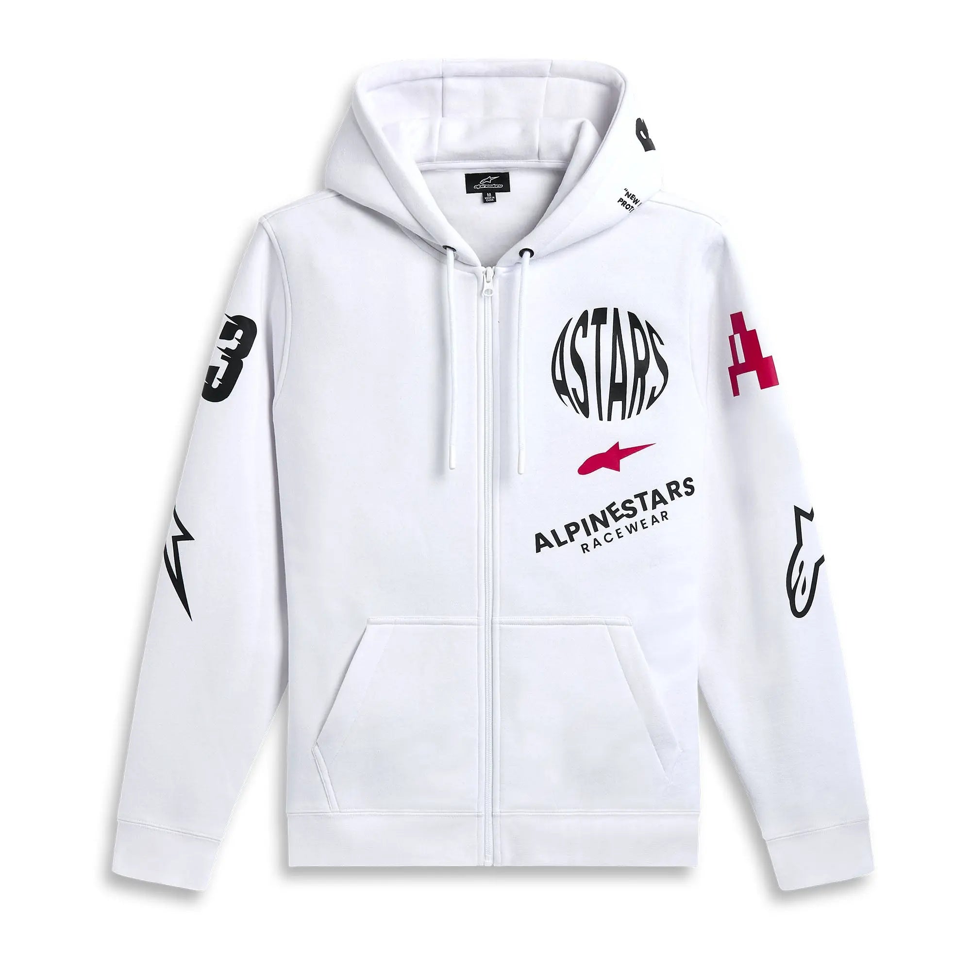 Alpinestars Variegate Hoodie Off White FREE UK Delivery, FREE 365 Day Returns | Moto Central