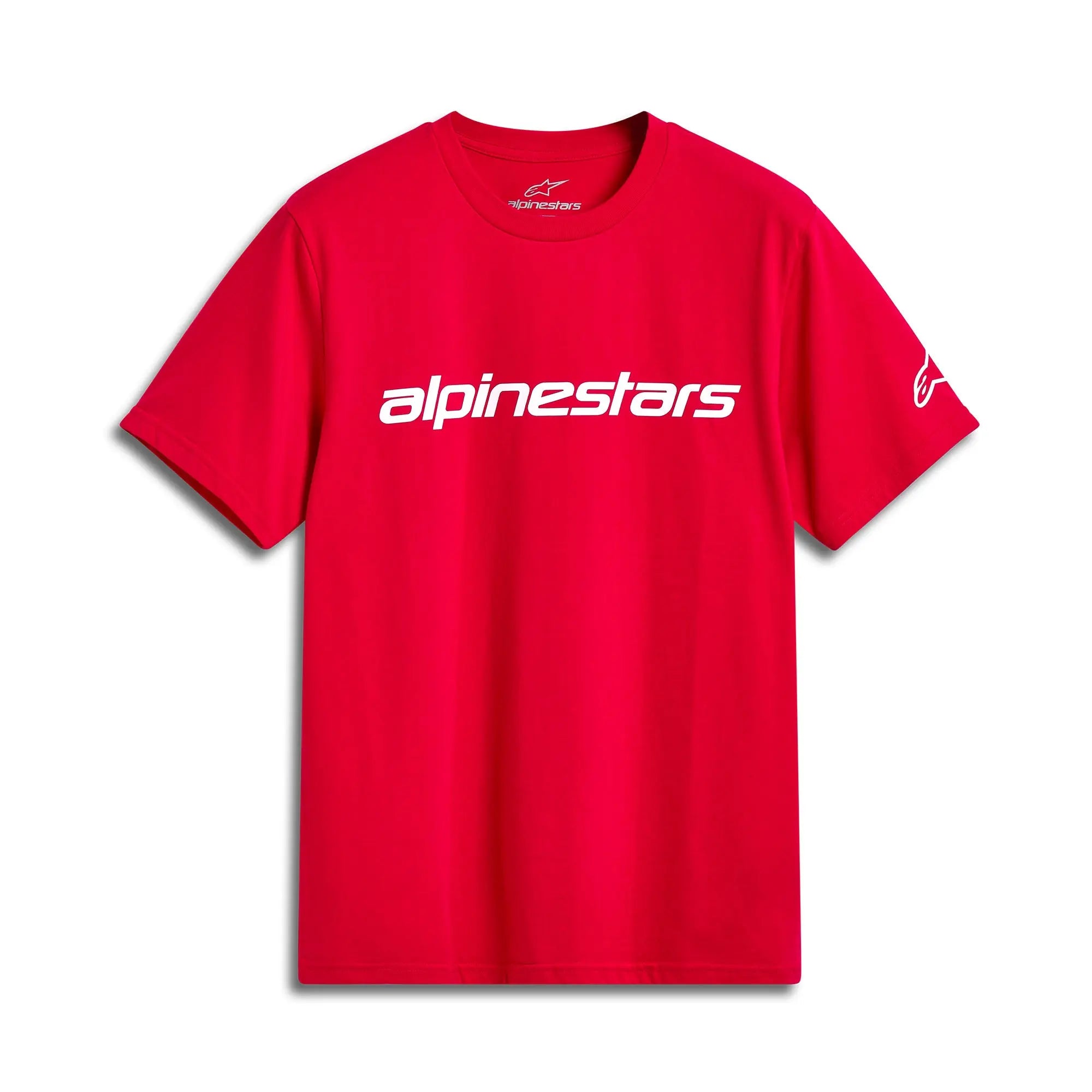 Alpinestars Linear Wordmark 2.0 CSF Tee Red / White FREE UK Delivery, FREE 365 Day Returns | Moto Central