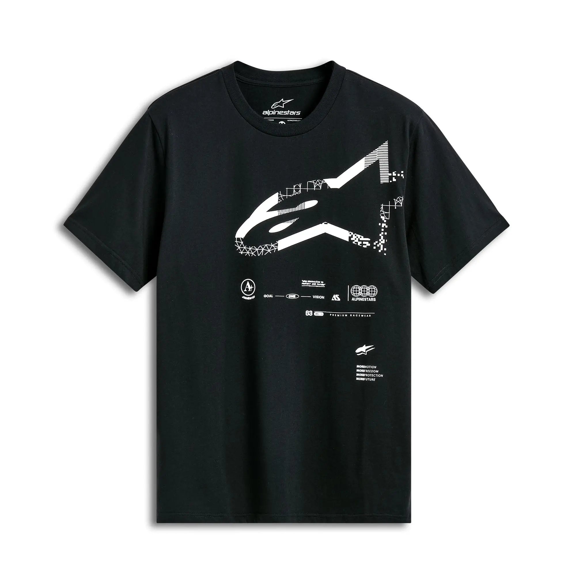 Alpinestars Geografica Short Sleeves CSF Tee Black FREE UK Delivery, FREE 365 Day Returns | Moto Central