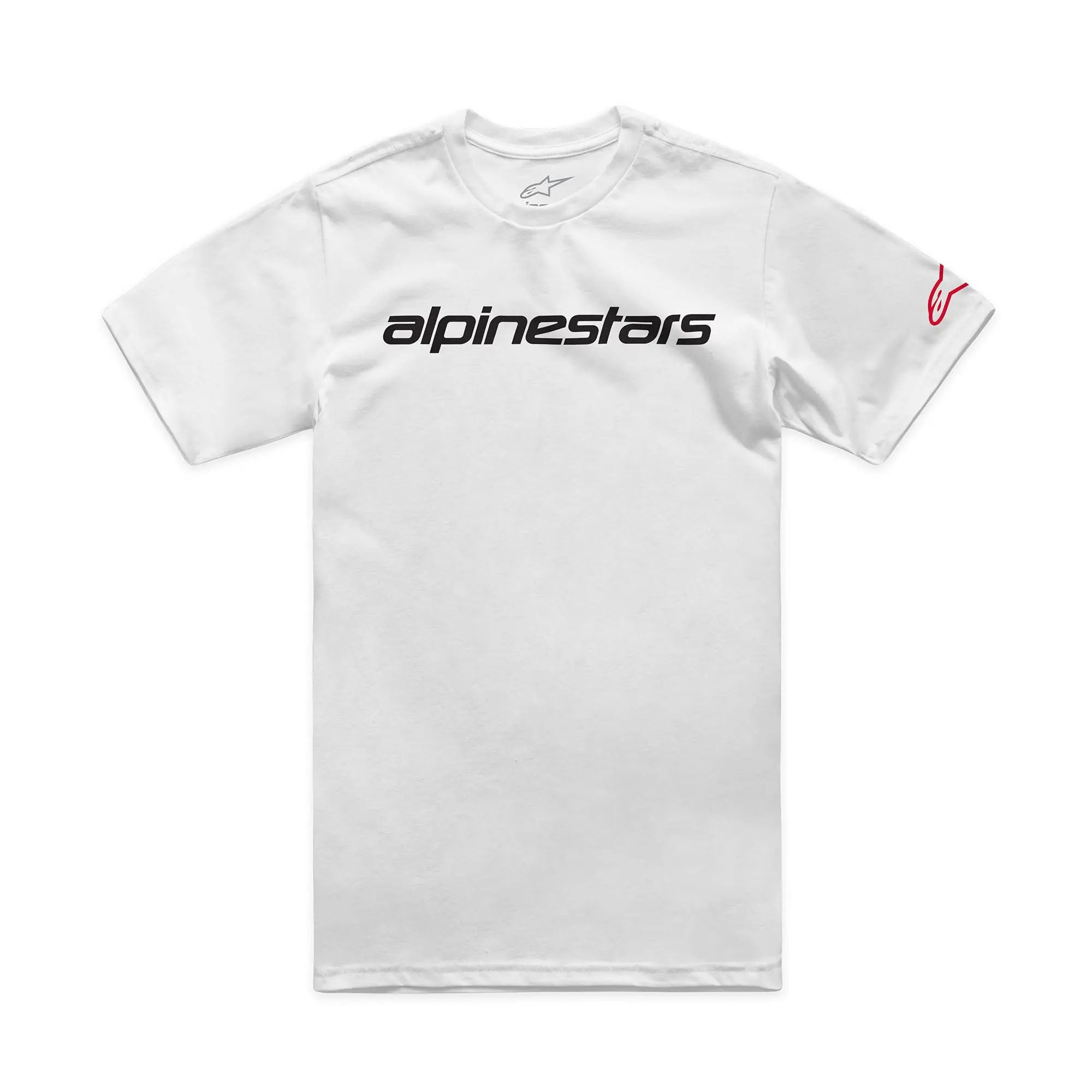 Alpinestars Linear Wordmark 2.0 CSF Tee White / Red / Black FREE UK Delivery, FREE 365 Day Returns | Moto Central