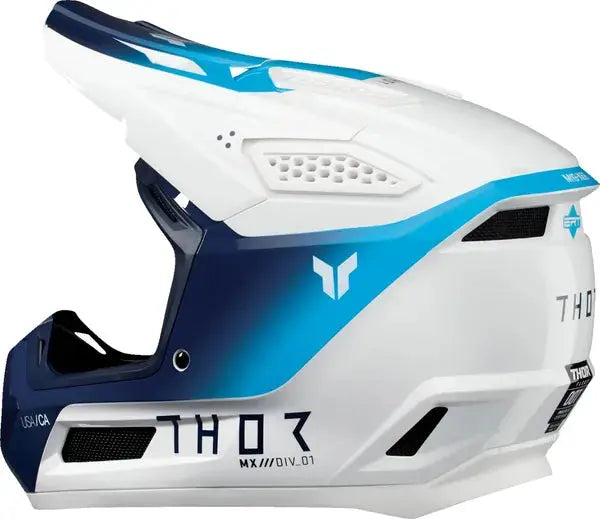 Thor Fleet Storm White / Navy - FREE UK Shipping, FREE 365 Day Returns | Moto Central