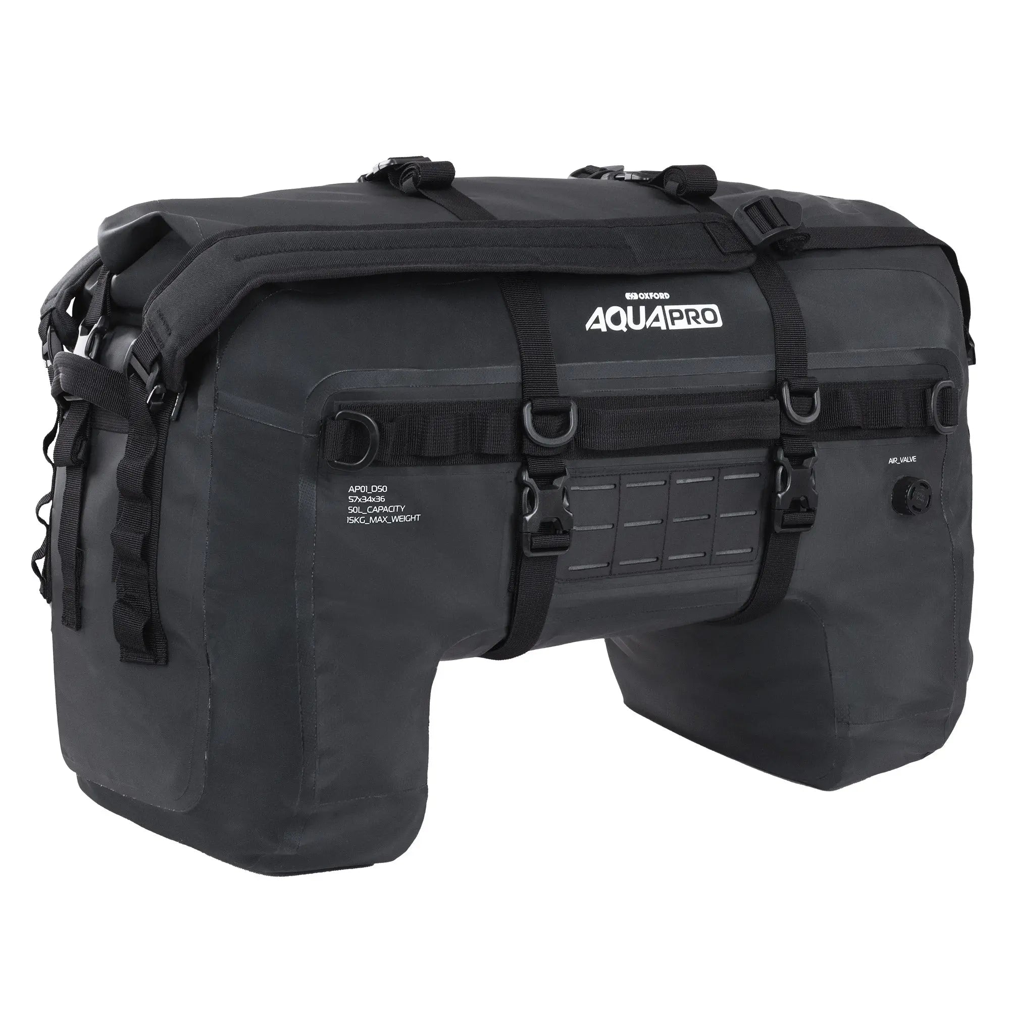 Oxford Aqua Pro D-50 Duffle Bag Black FREE UK Delivery, FREE 365 Day Returns | Moto Central