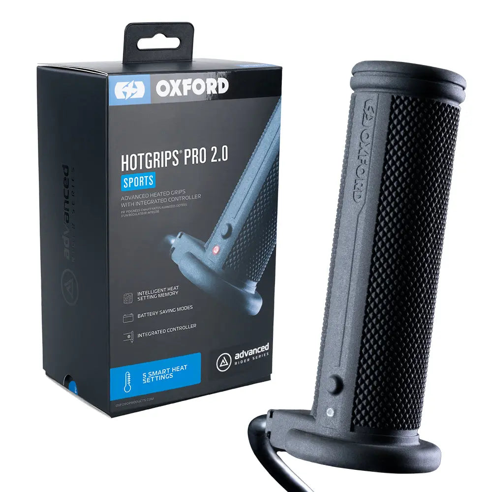 Oxford HotGrips Pro 2.0 Sports Black FREE UK Delivery, FREE 365 Day Returns | Moto Central